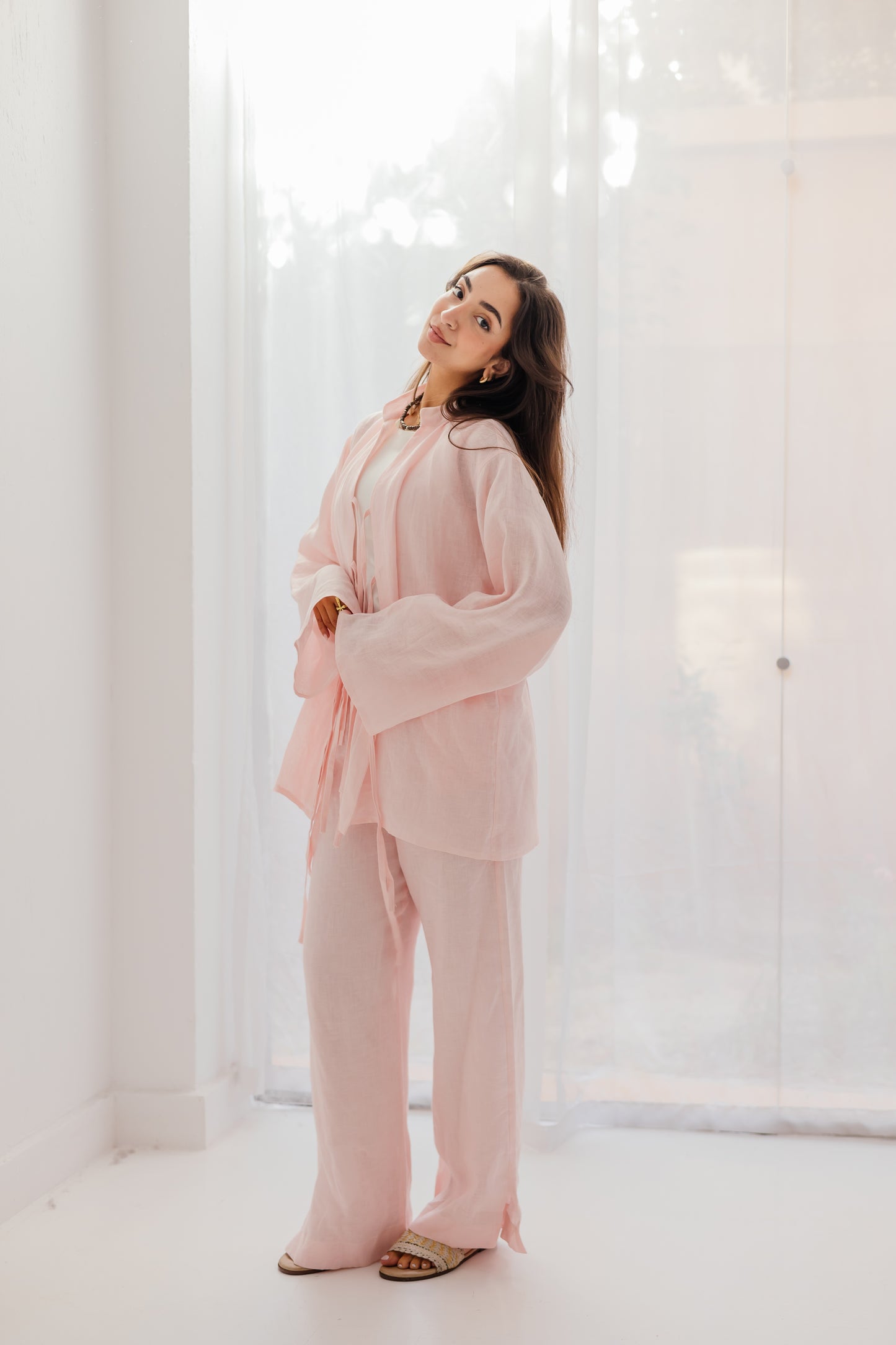 Perla Pants in Soft Pink