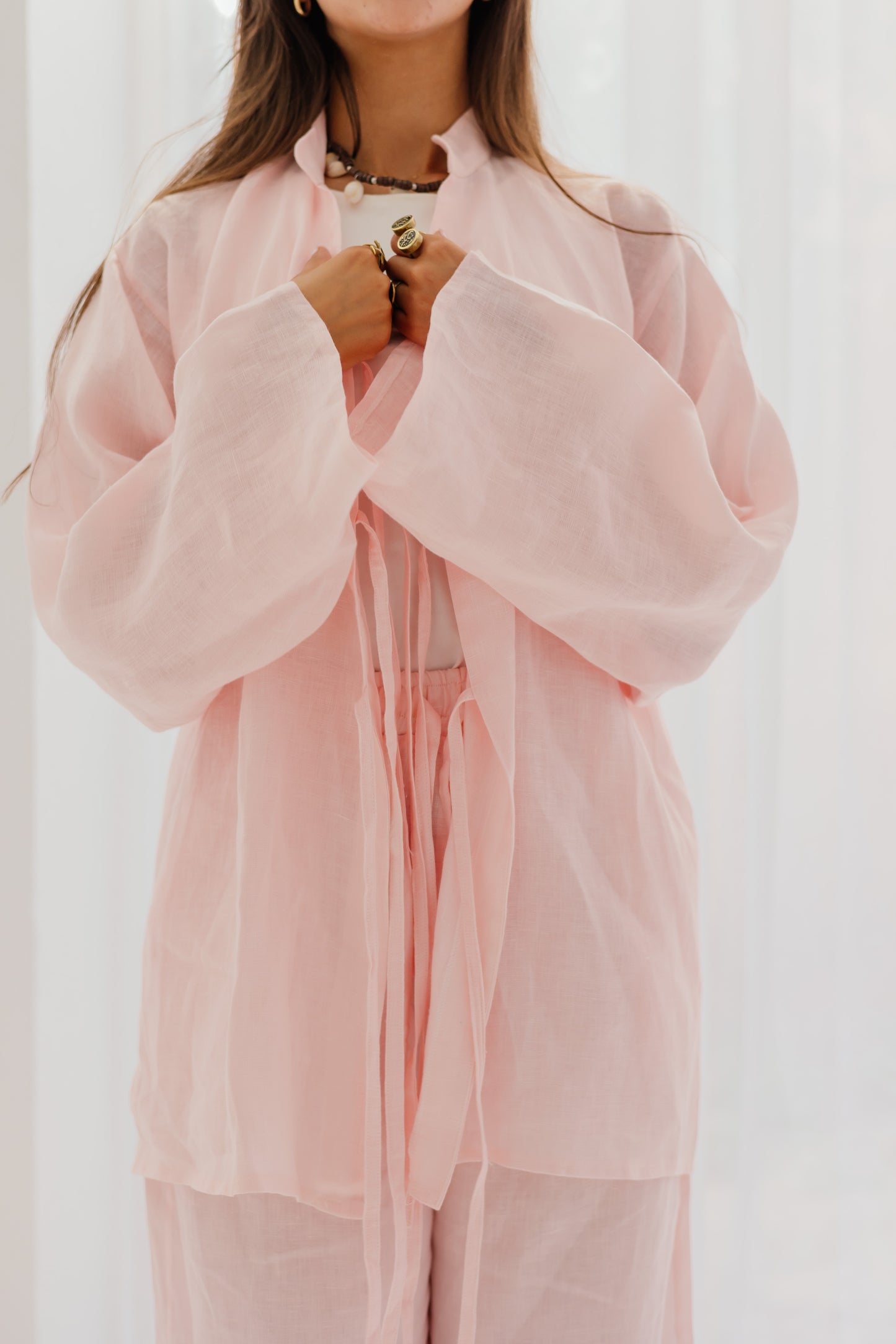 Perla Blouse in Soft Pink