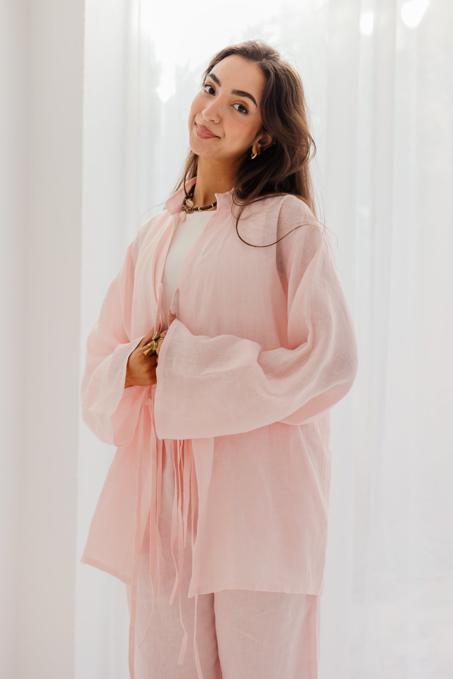 Perla Blouse in Soft Pink