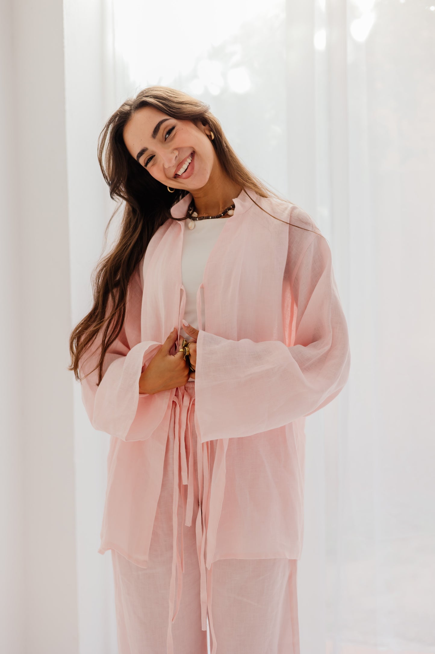 Perla Blouse in Soft Pink