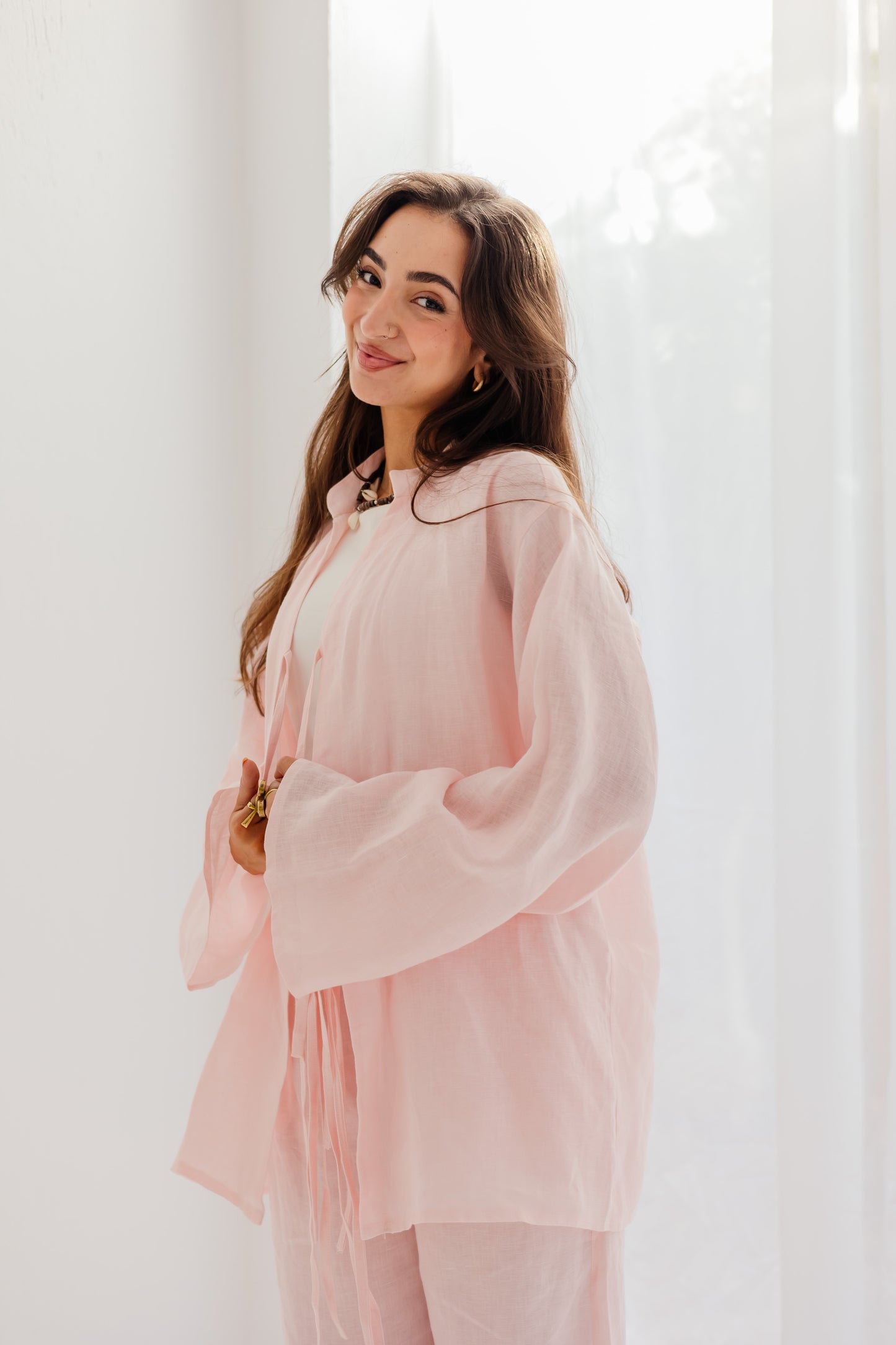 Perla Blouse in Soft Pink