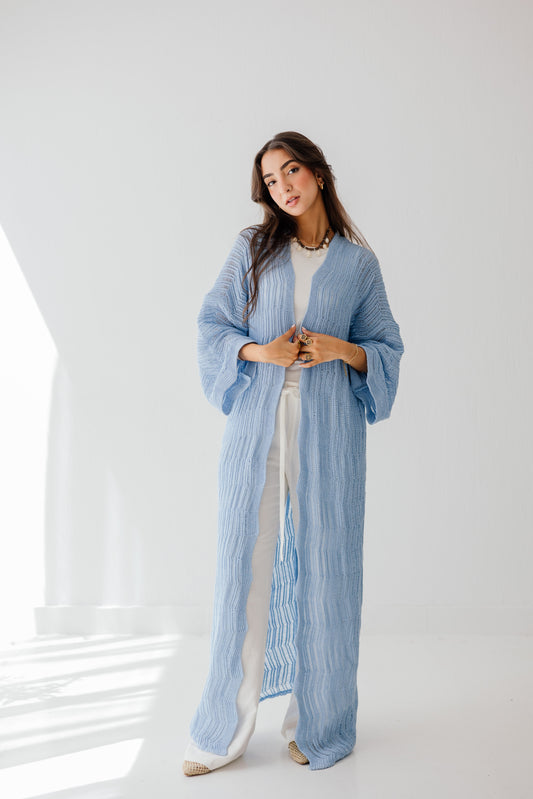 KnotWave Cardigan in Baby blue
