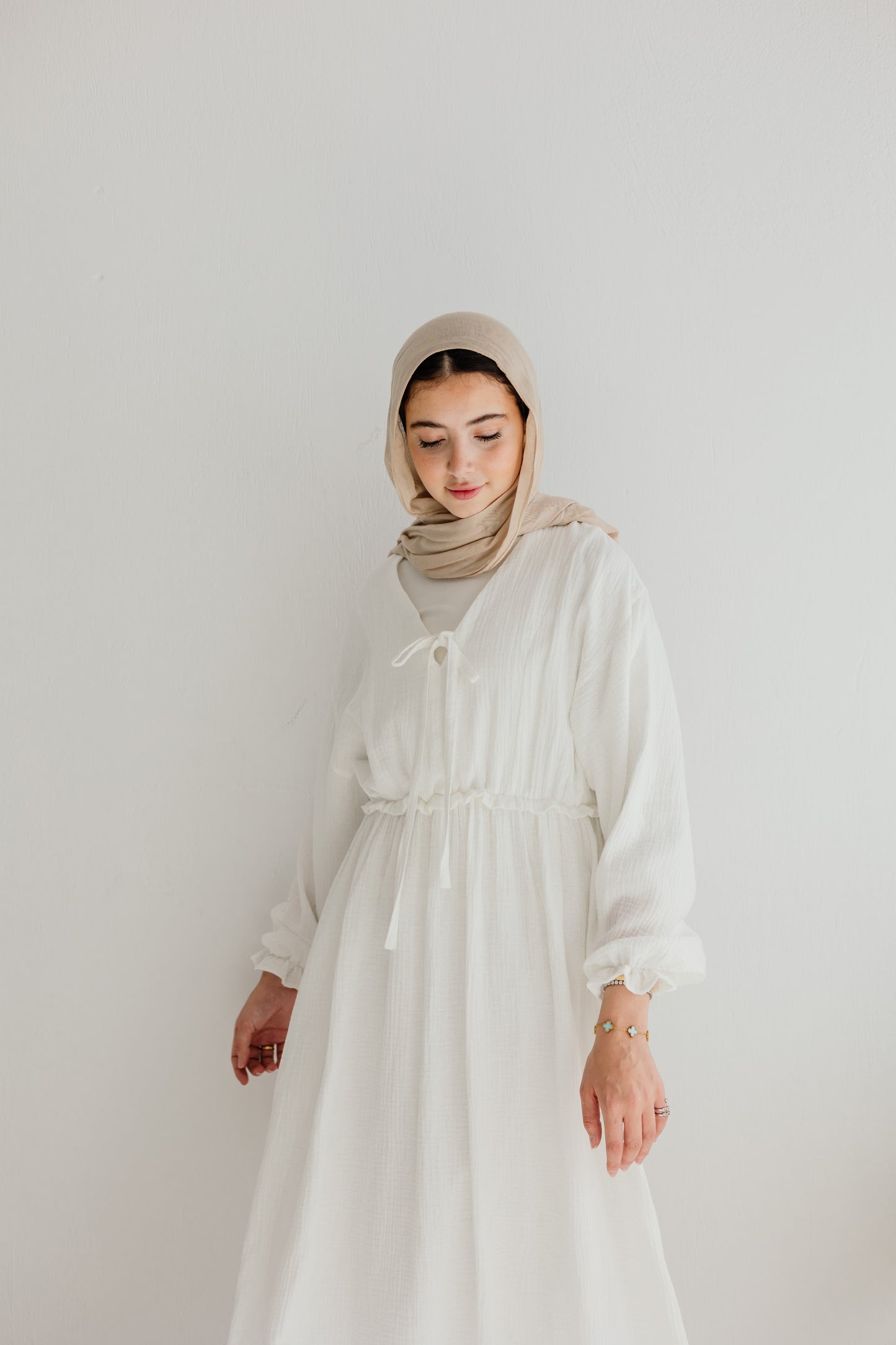 Lily Dress in White