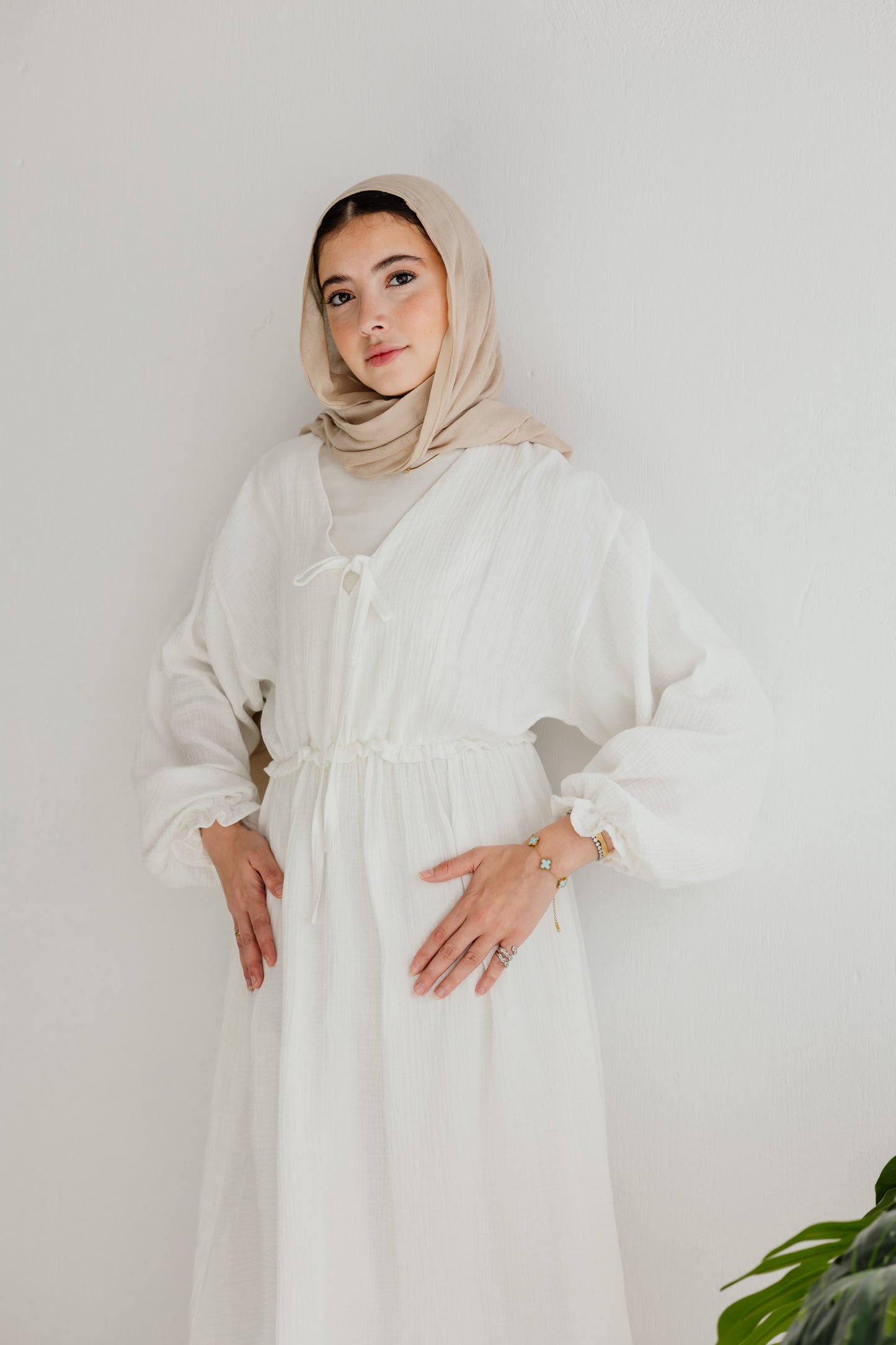 Lily Dress in White