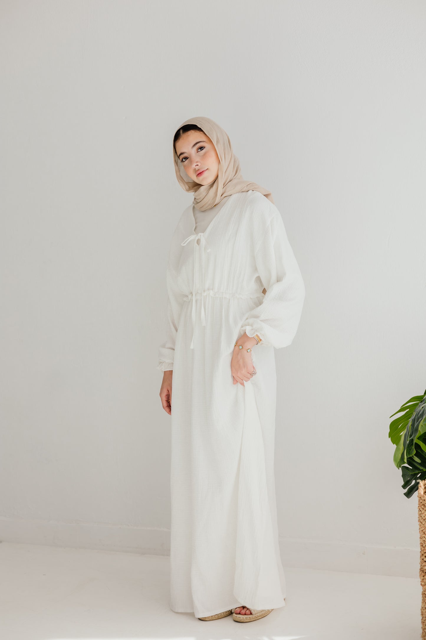 Lily Dress in White