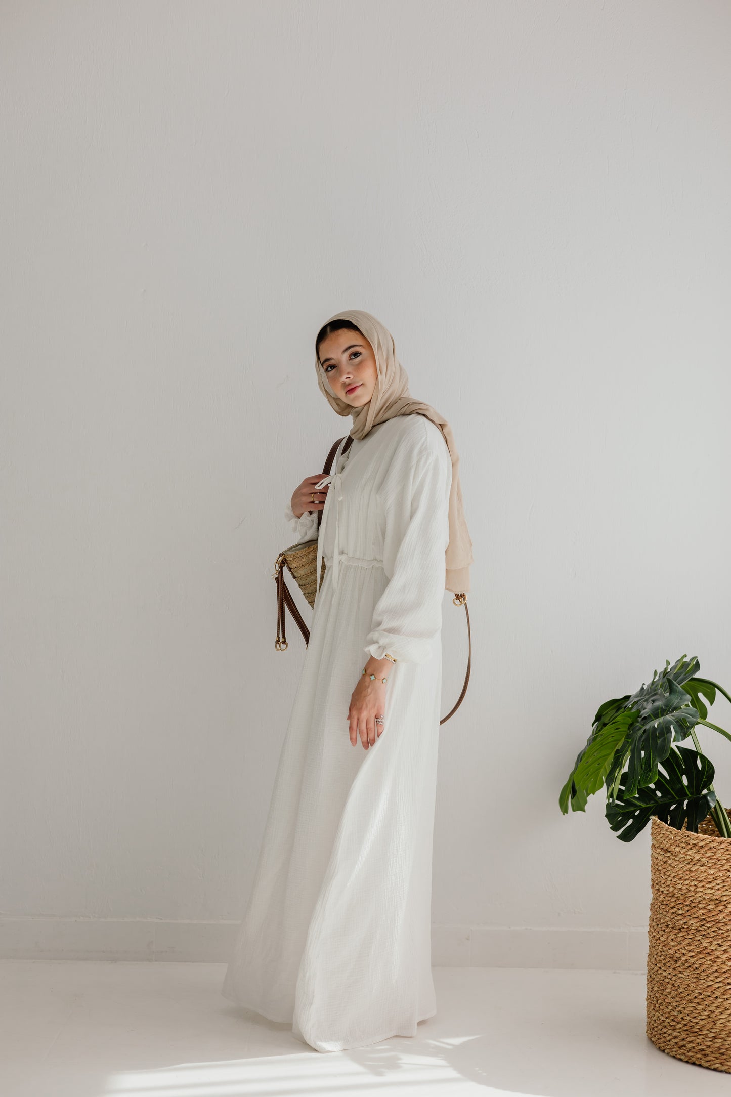 Lily Dress in White