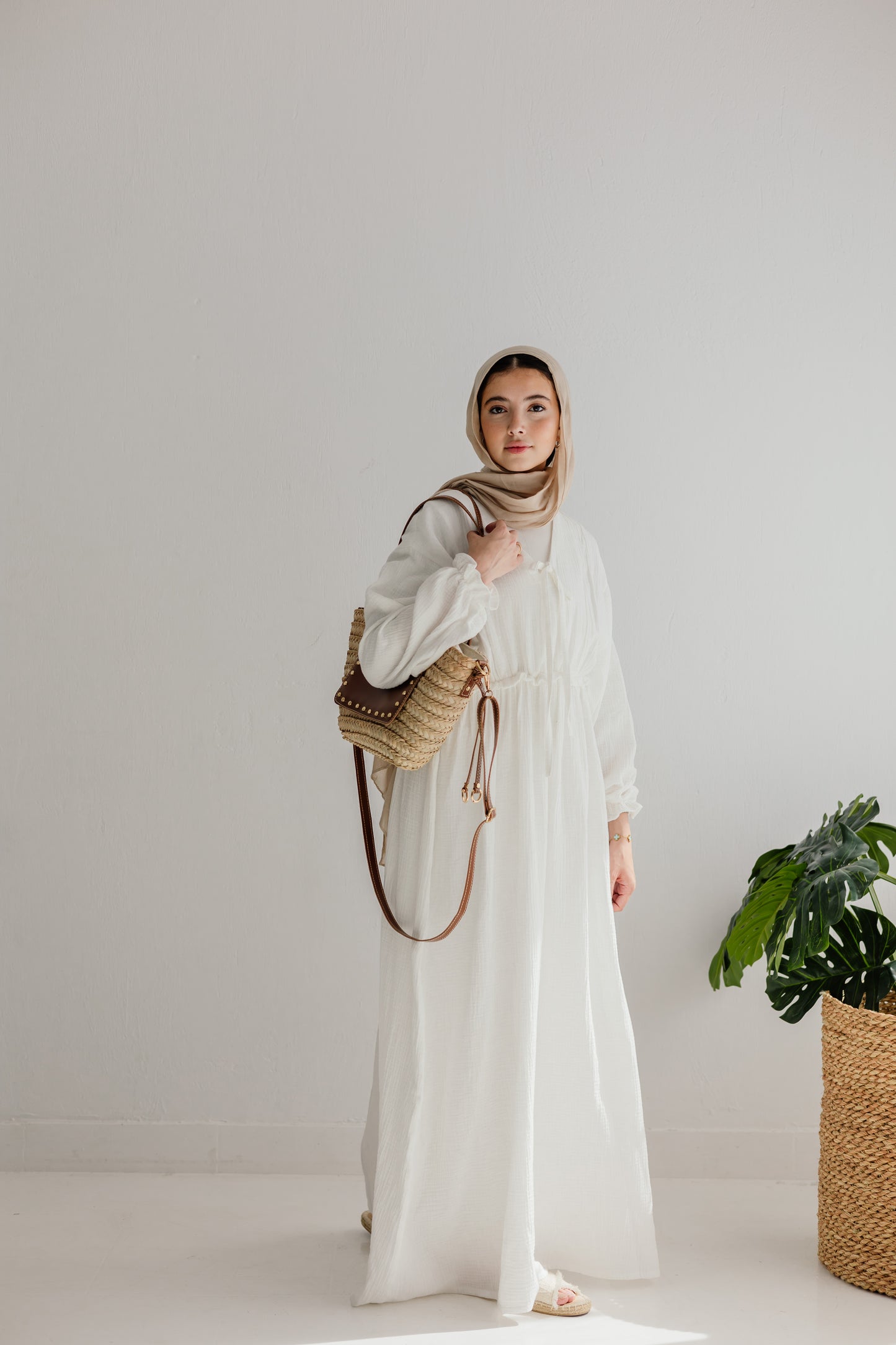 Lily Dress in White