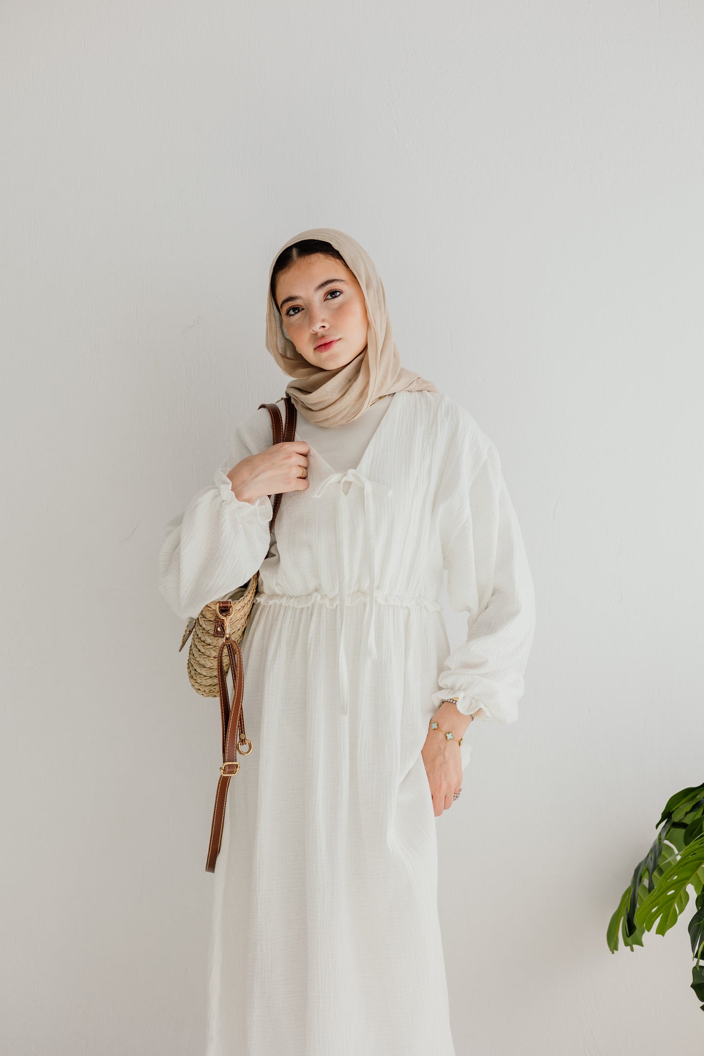 Lily Dress in White