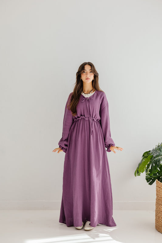 Lily Dress in Mauve