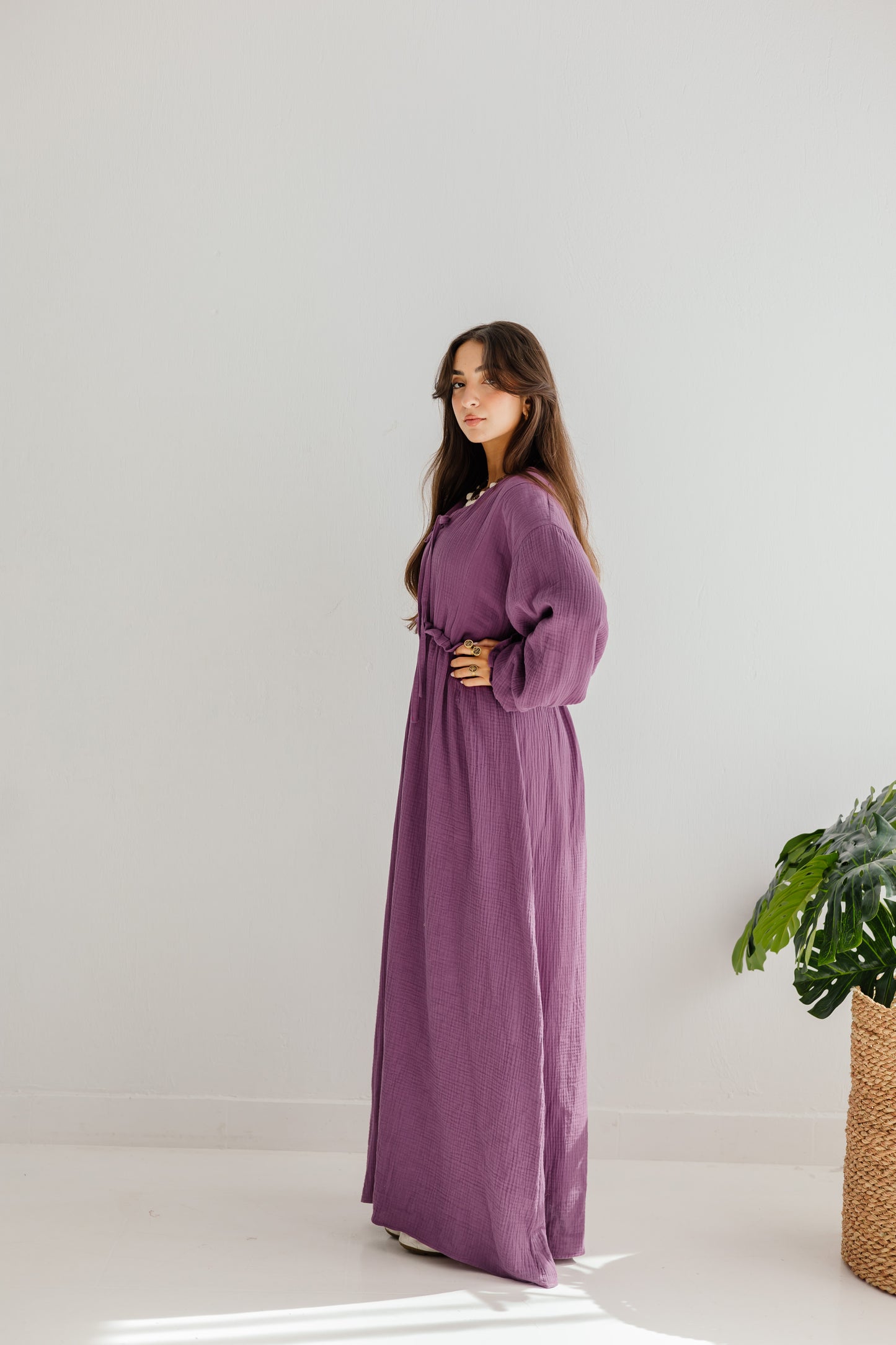 Lily Dress in Mauve