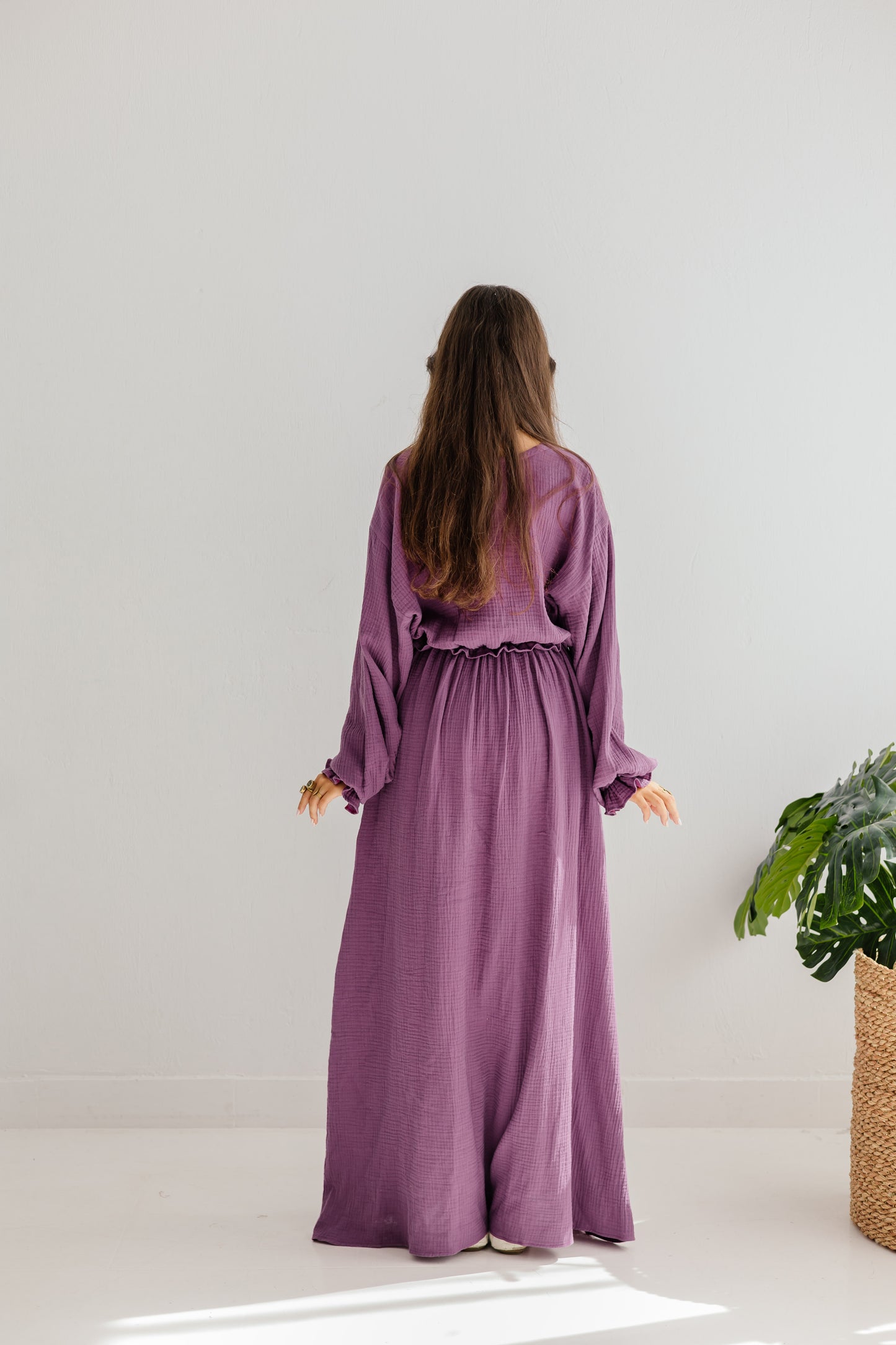 Lily Dress in Mauve