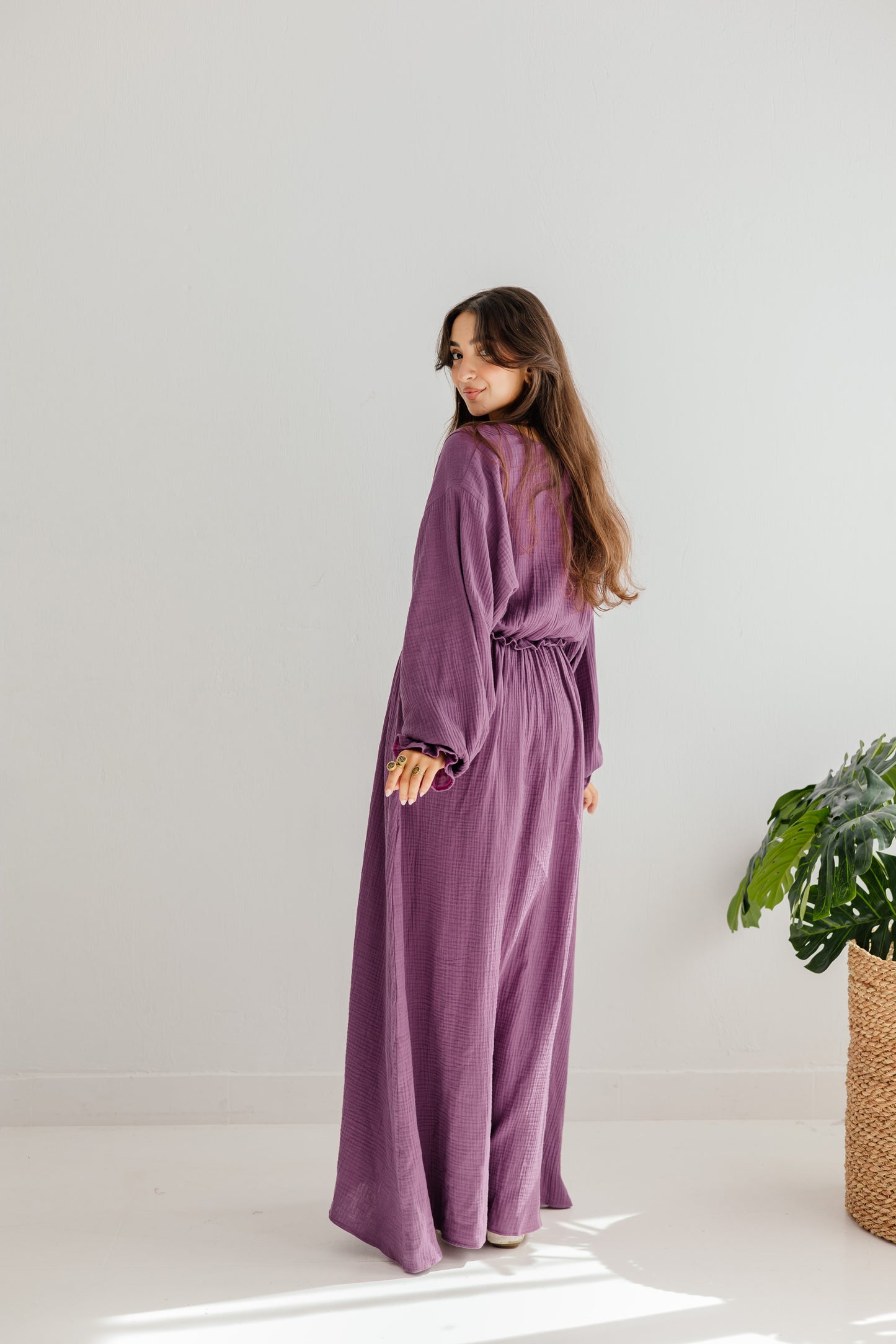 Lily Dress in Mauve