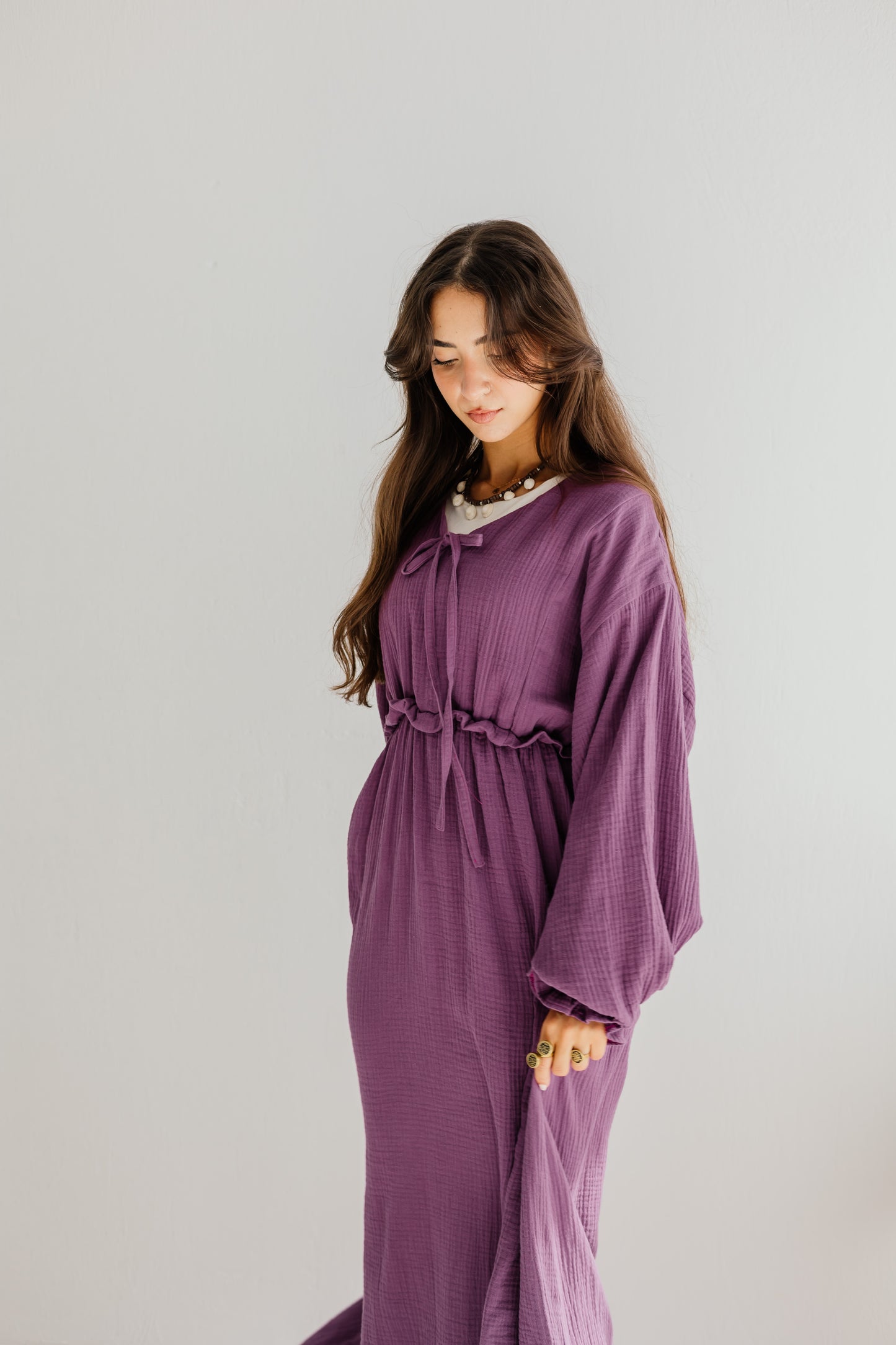Lily Dress in Mauve