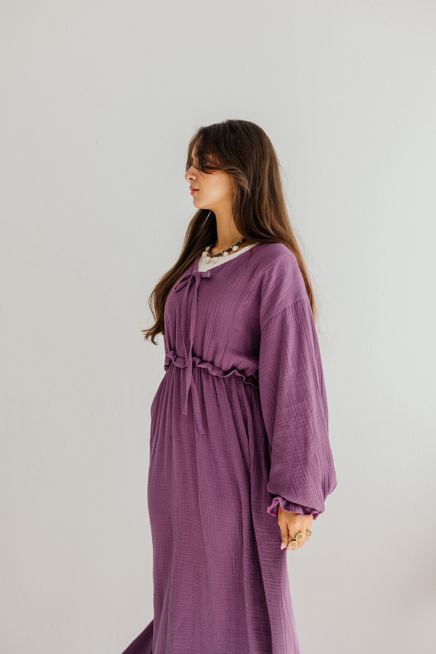 Lily Dress in Mauve