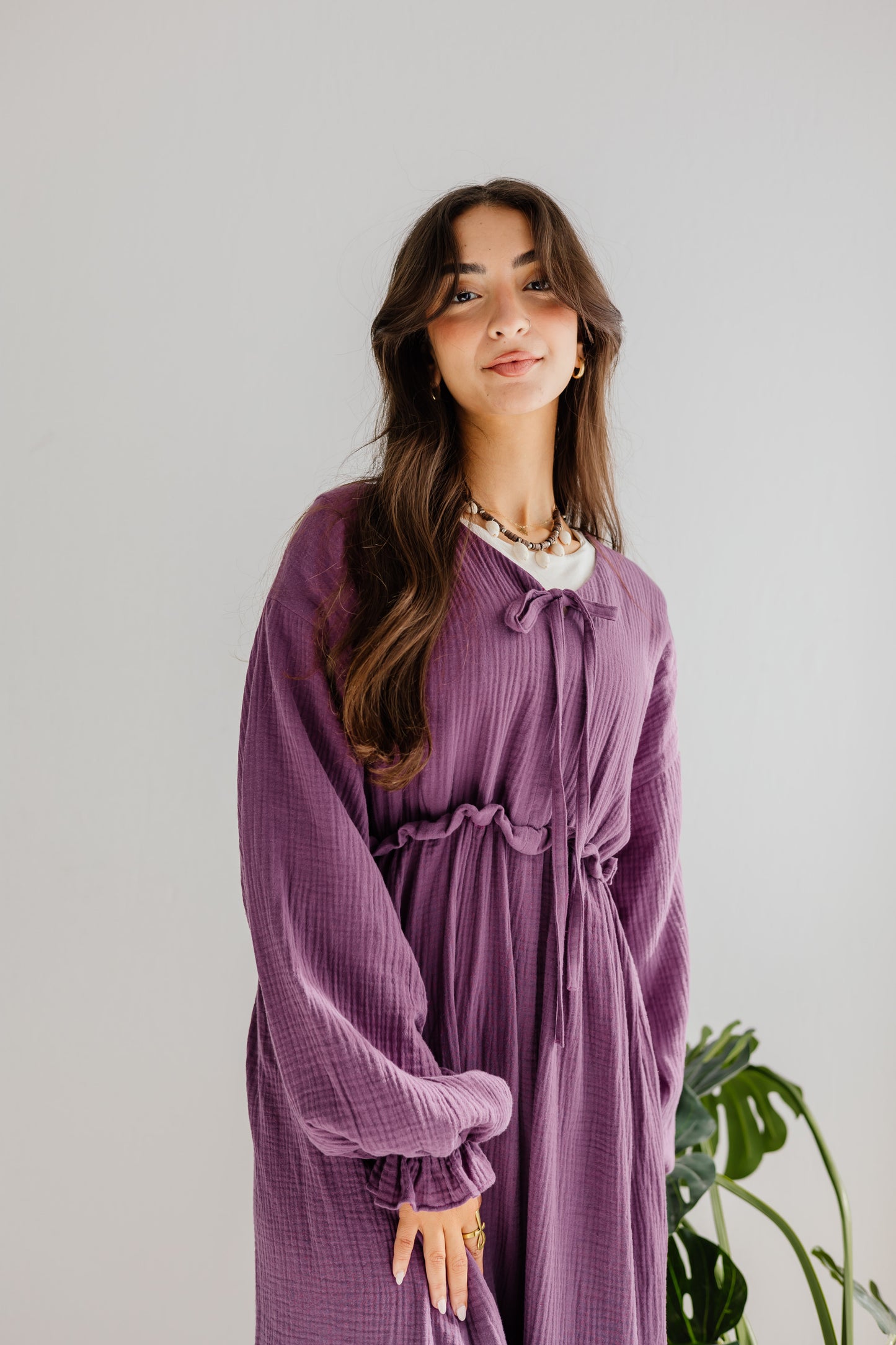 Lily Dress in Mauve