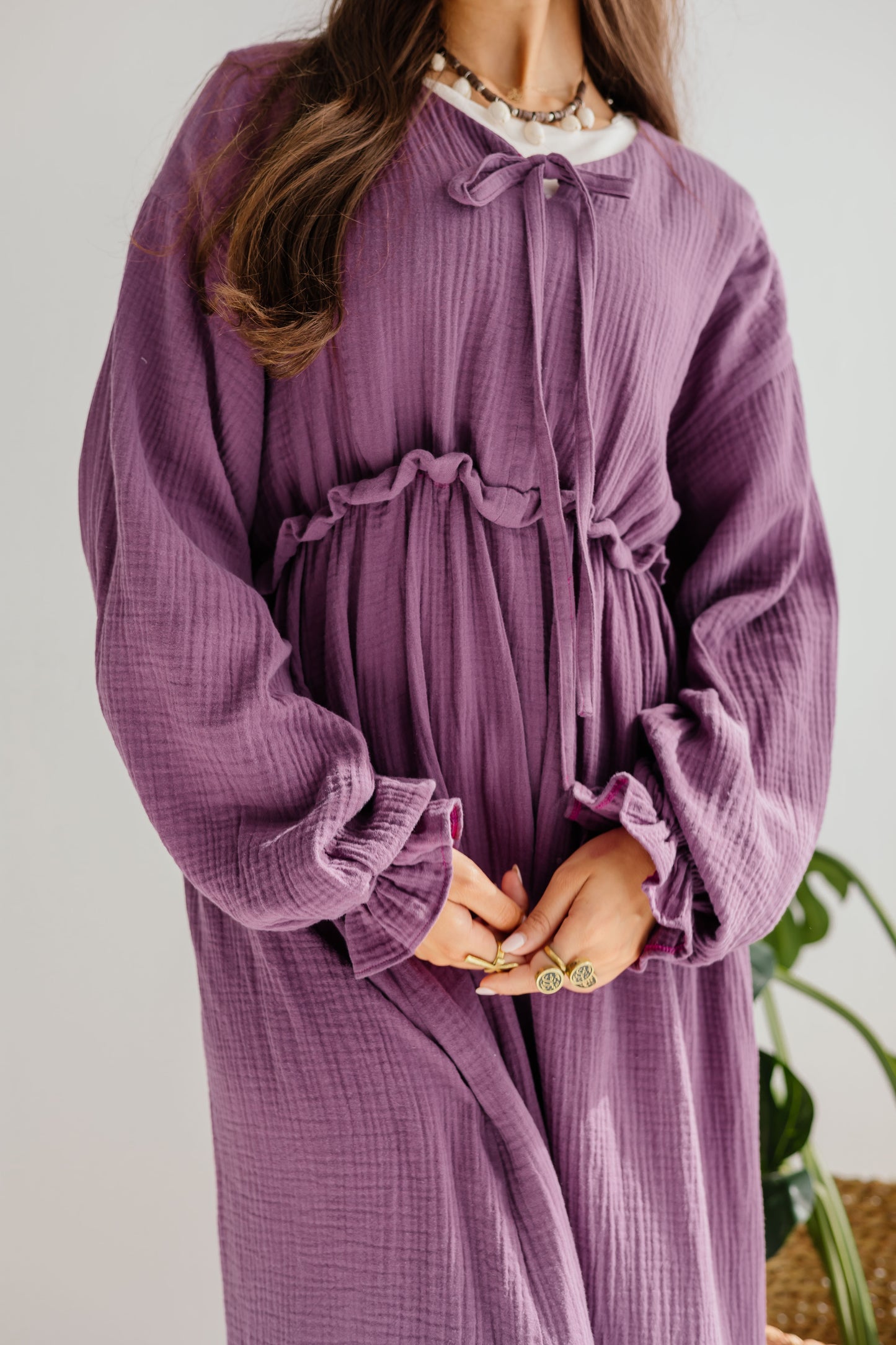Lily Dress in Mauve
