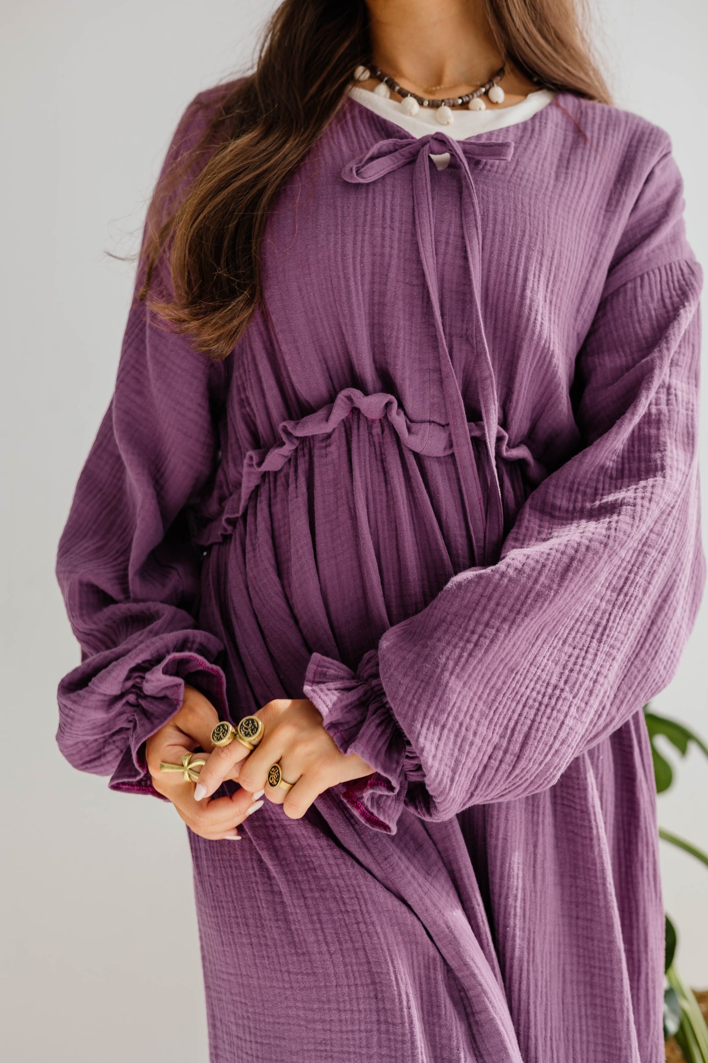Lily Dress in Mauve