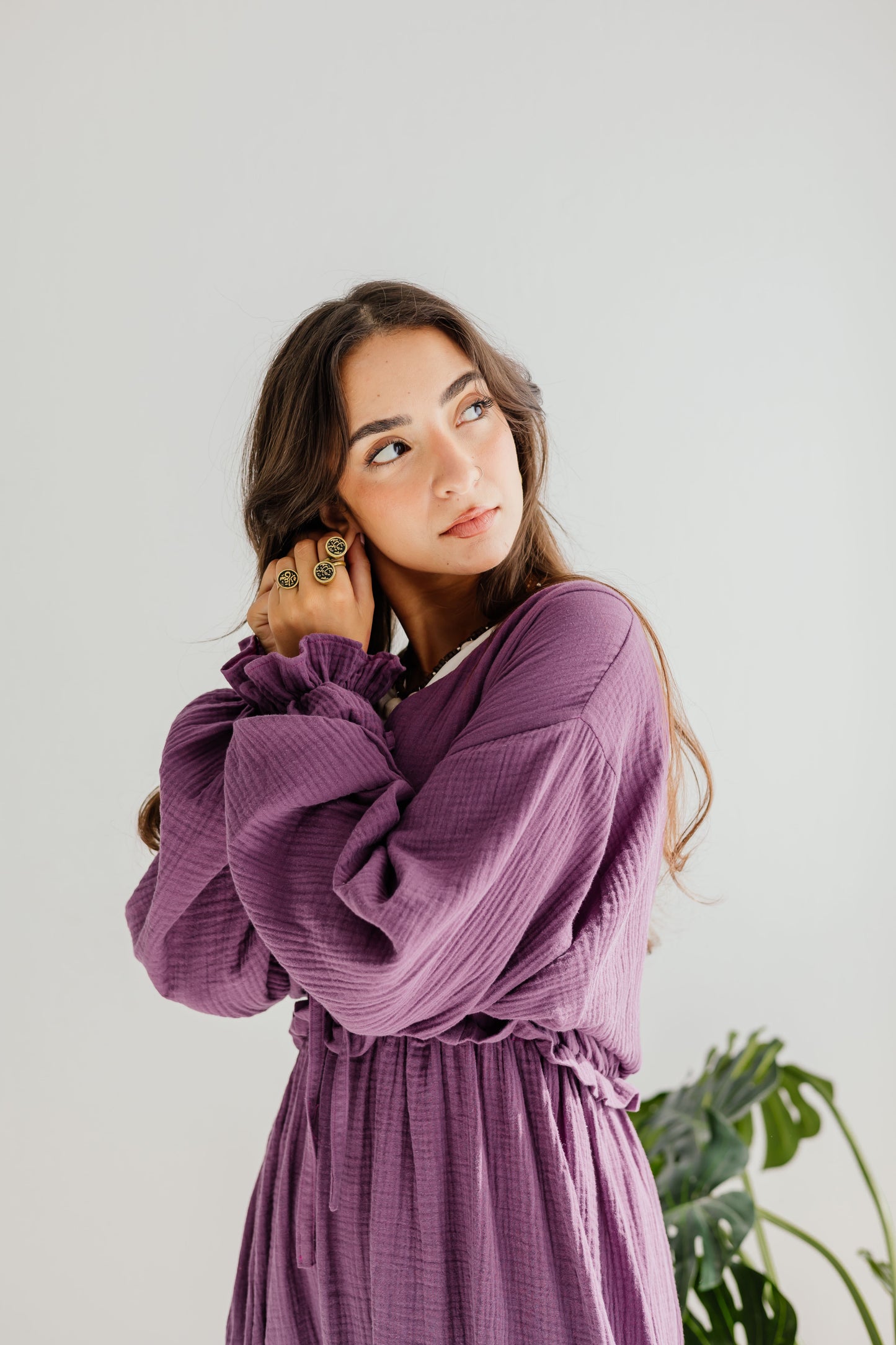 Lily Dress in Mauve