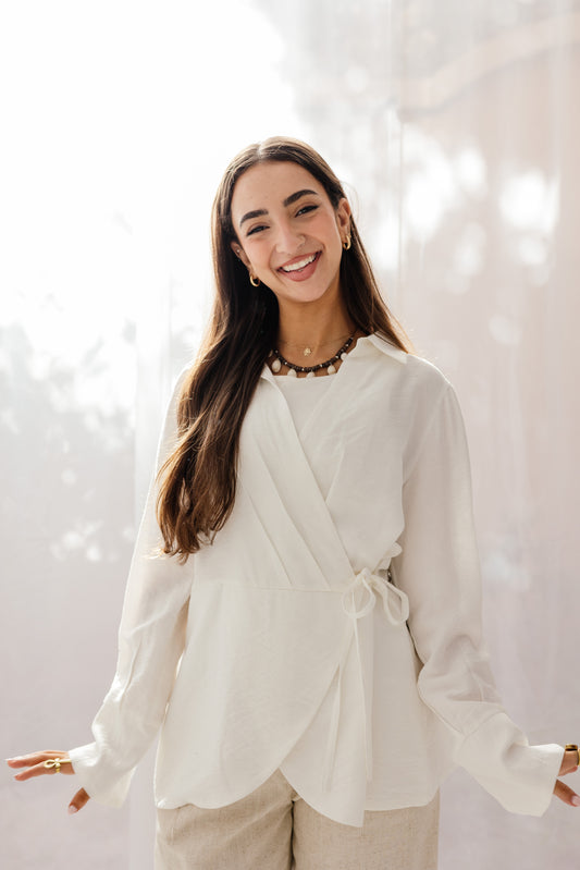 Raya Wrap in White