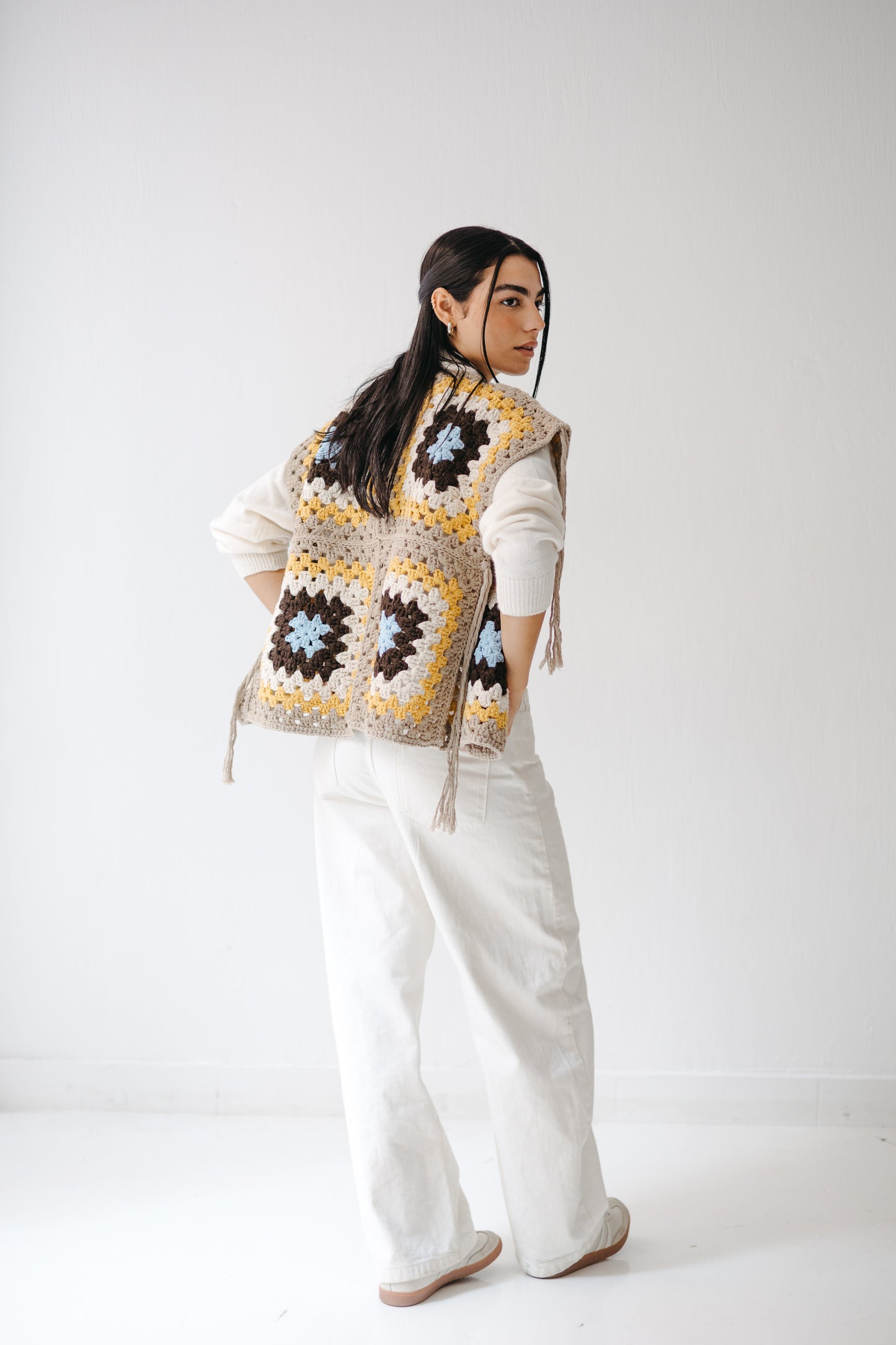 The Mosaic Vest in Canary