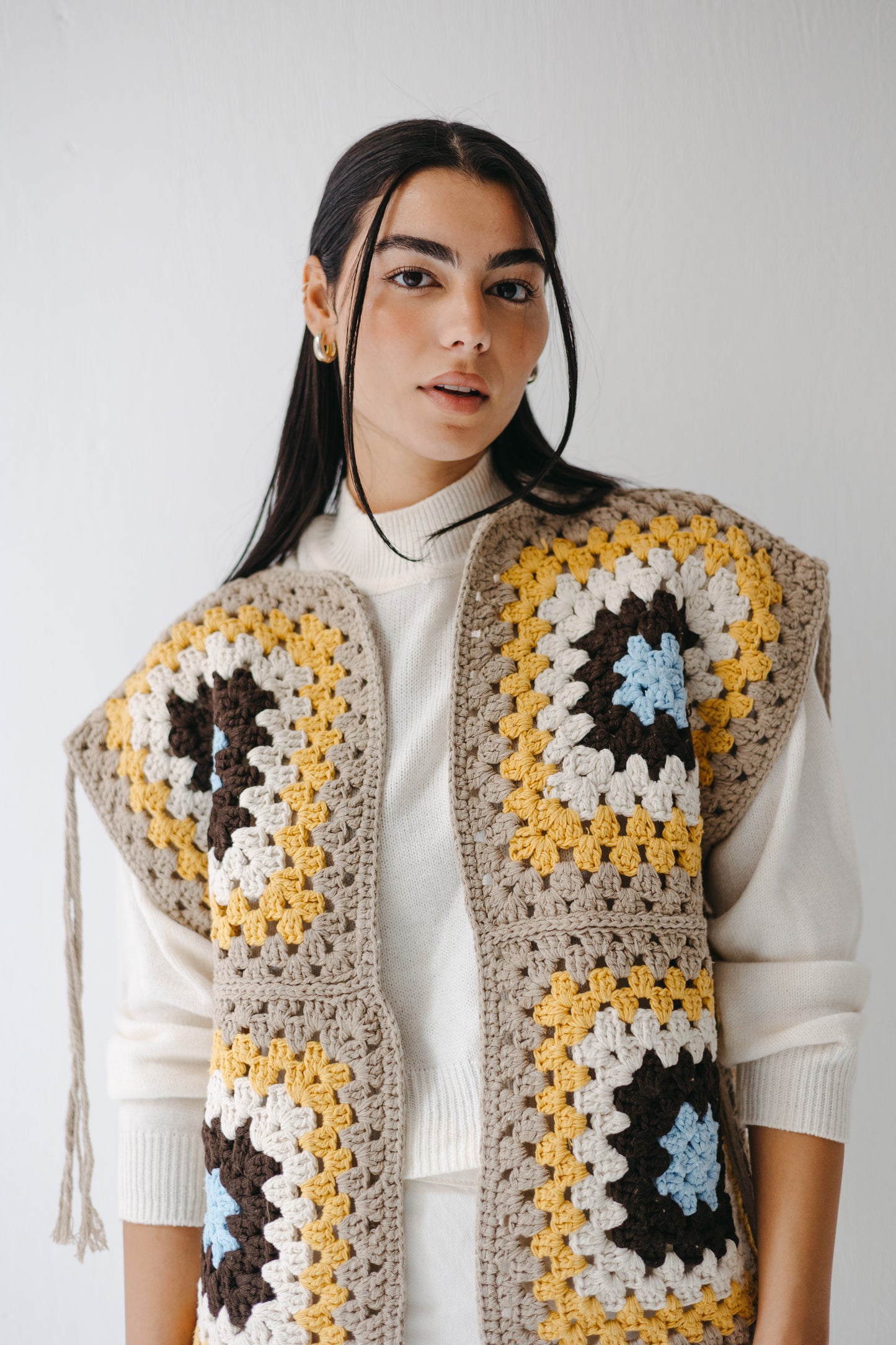 The Mosaic Vest in Canary