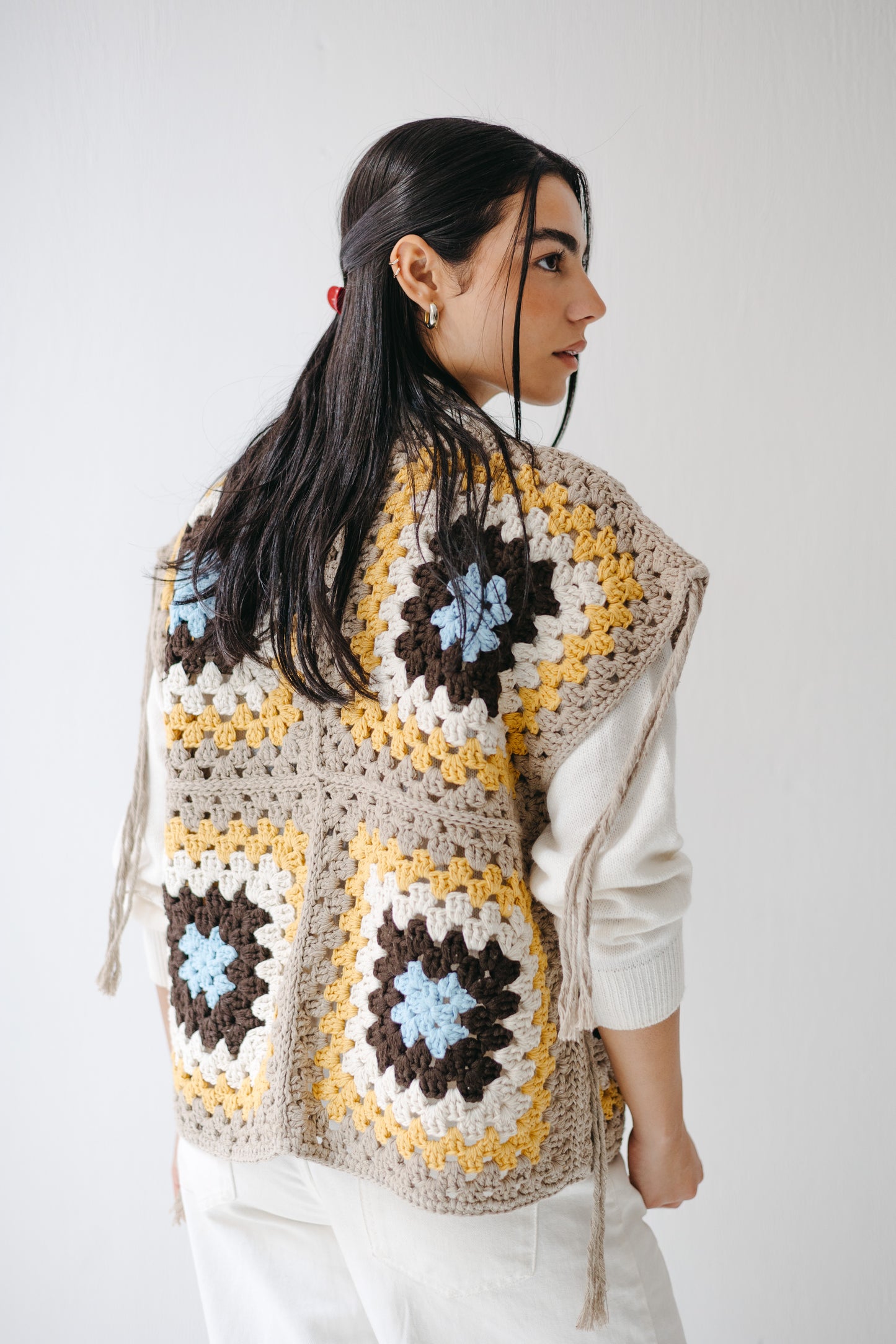 The Mosaic Vest in Canary