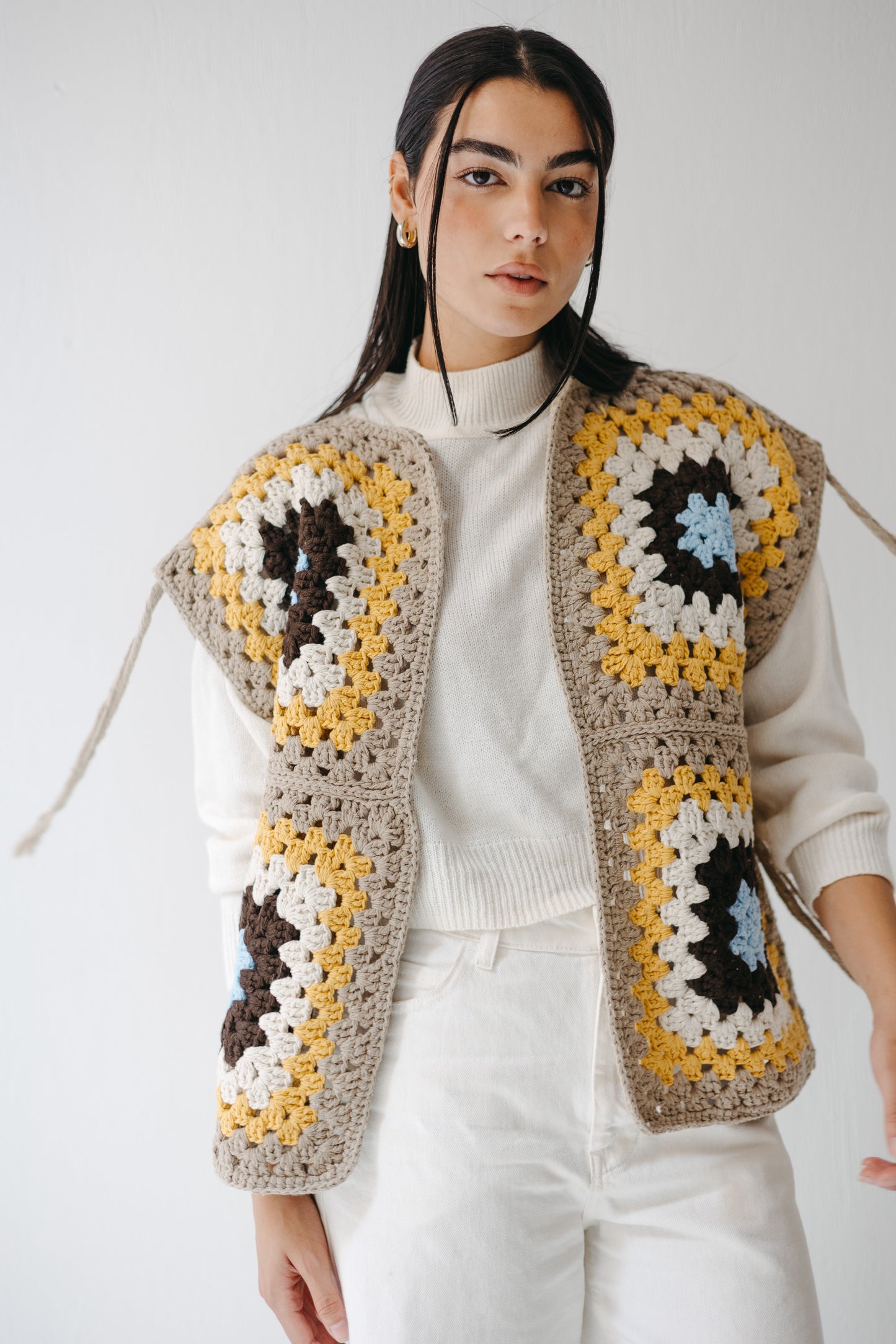 The Mosaic Vest in Canary