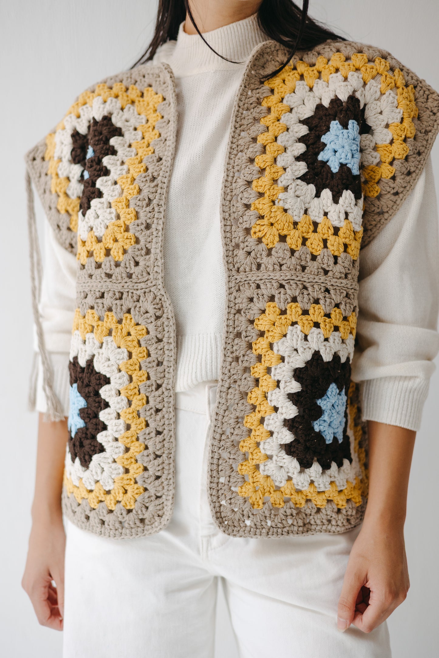 The Mosaic Vest in Canary