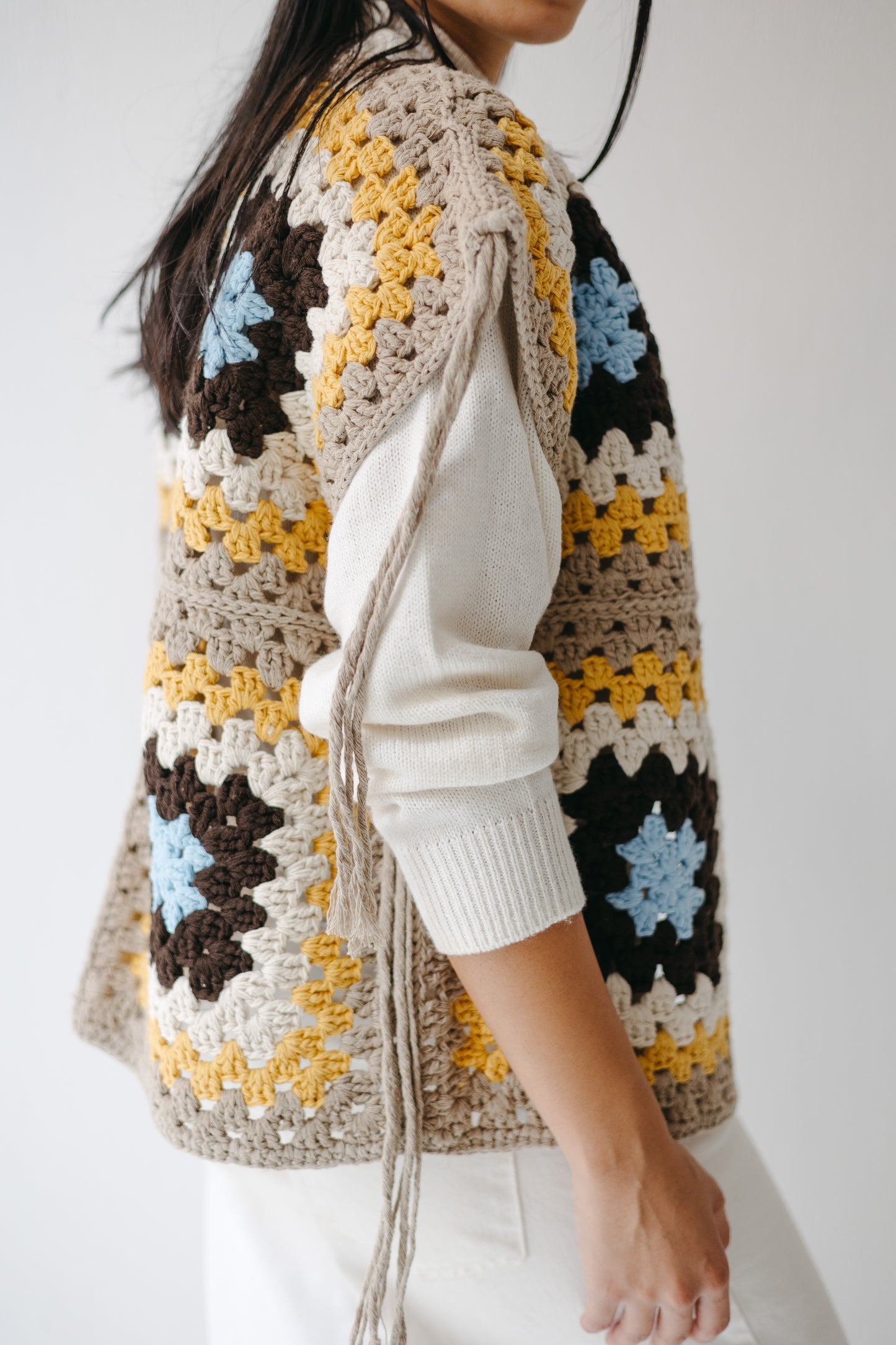 The Mosaic Vest in Canary