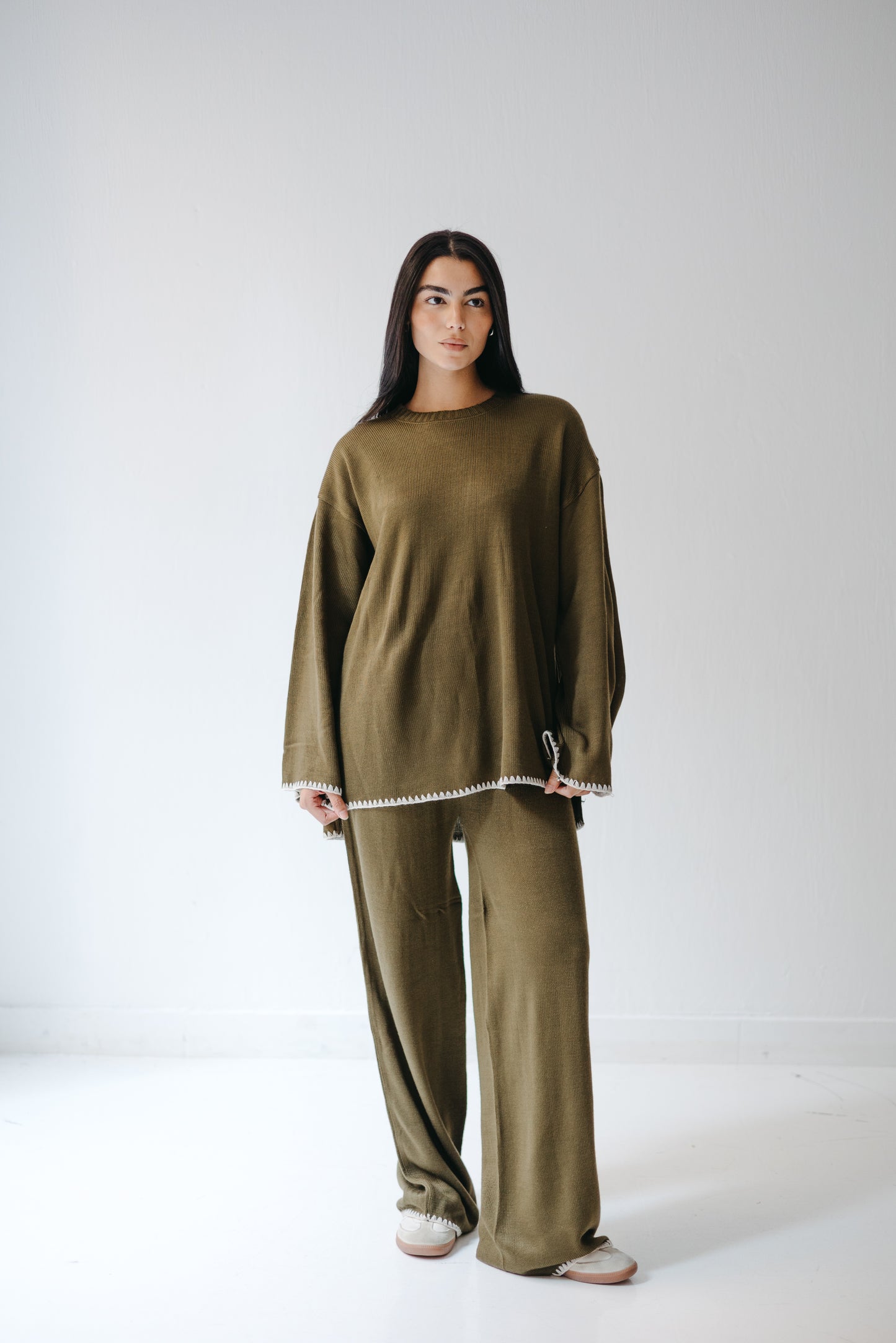 The Cozy Edge Set in Olive