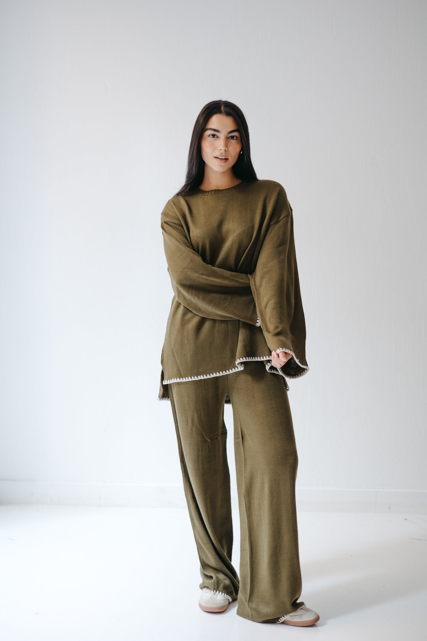 The Cozy Edge Set in Olive