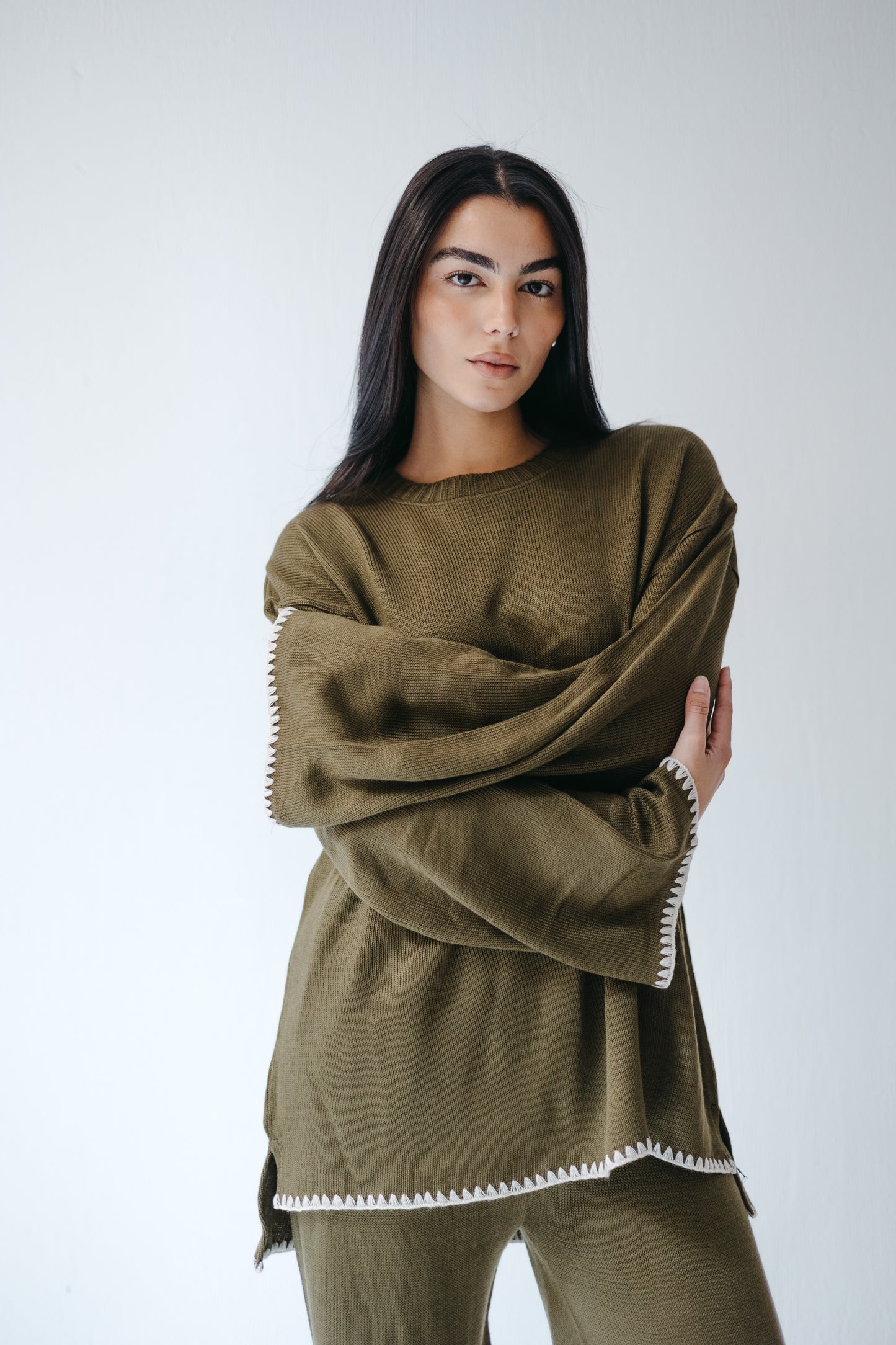 The Cozy Edge Set in Olive