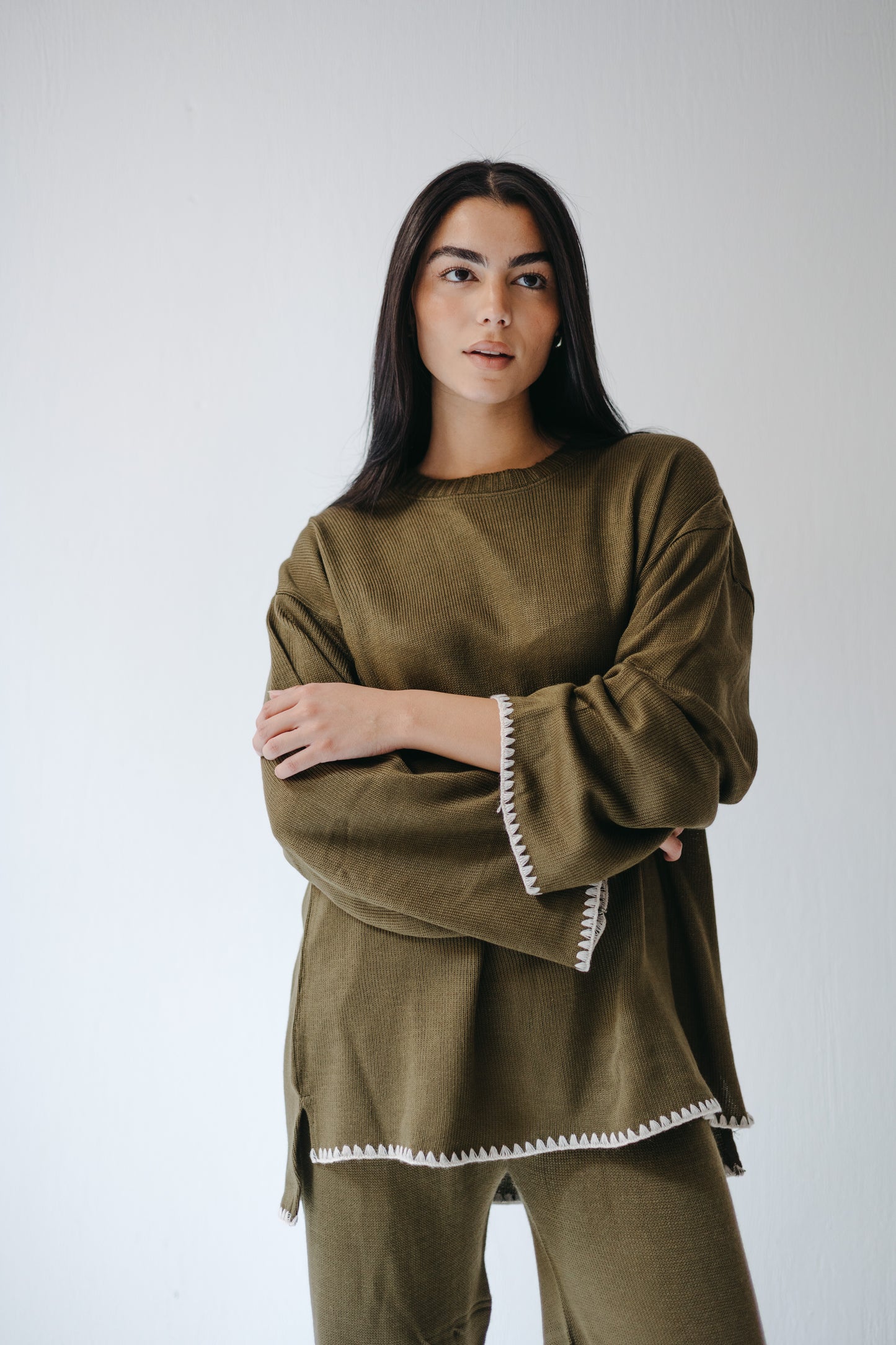 The Cozy Edge Set in Olive