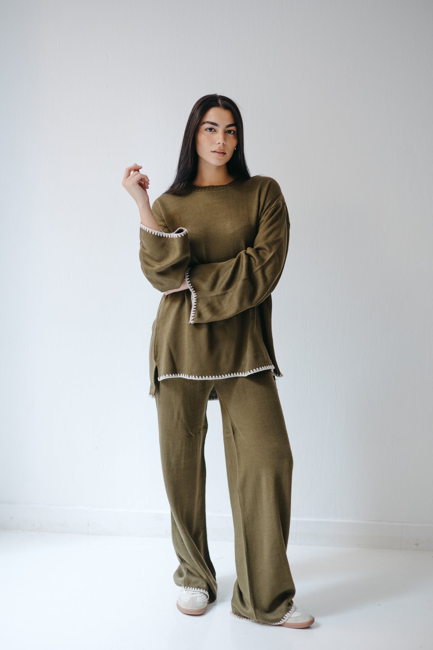The Cozy Edge Set in Olive