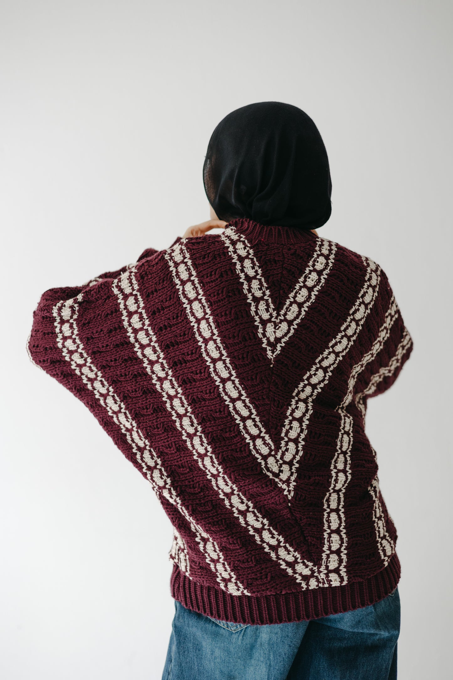 The Alpine Knit in Burgundy