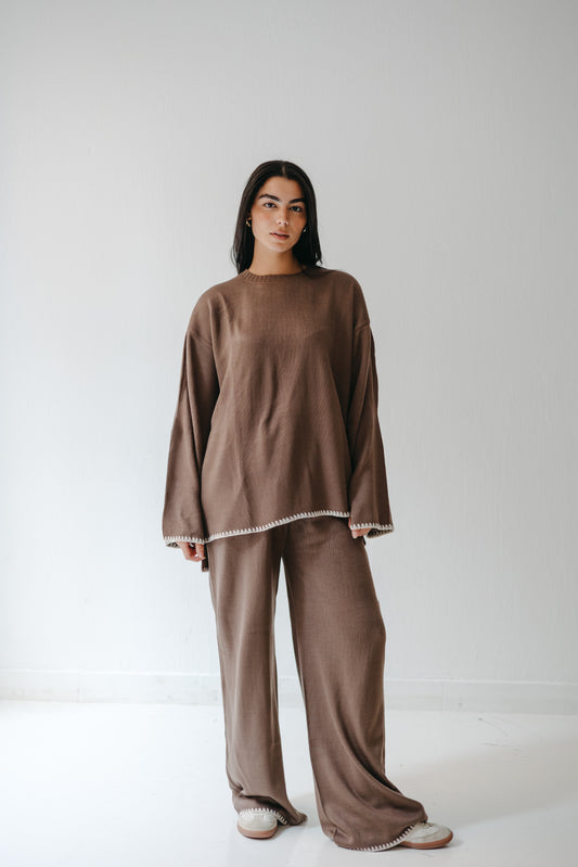 The Cozy Edge Set in Mocha