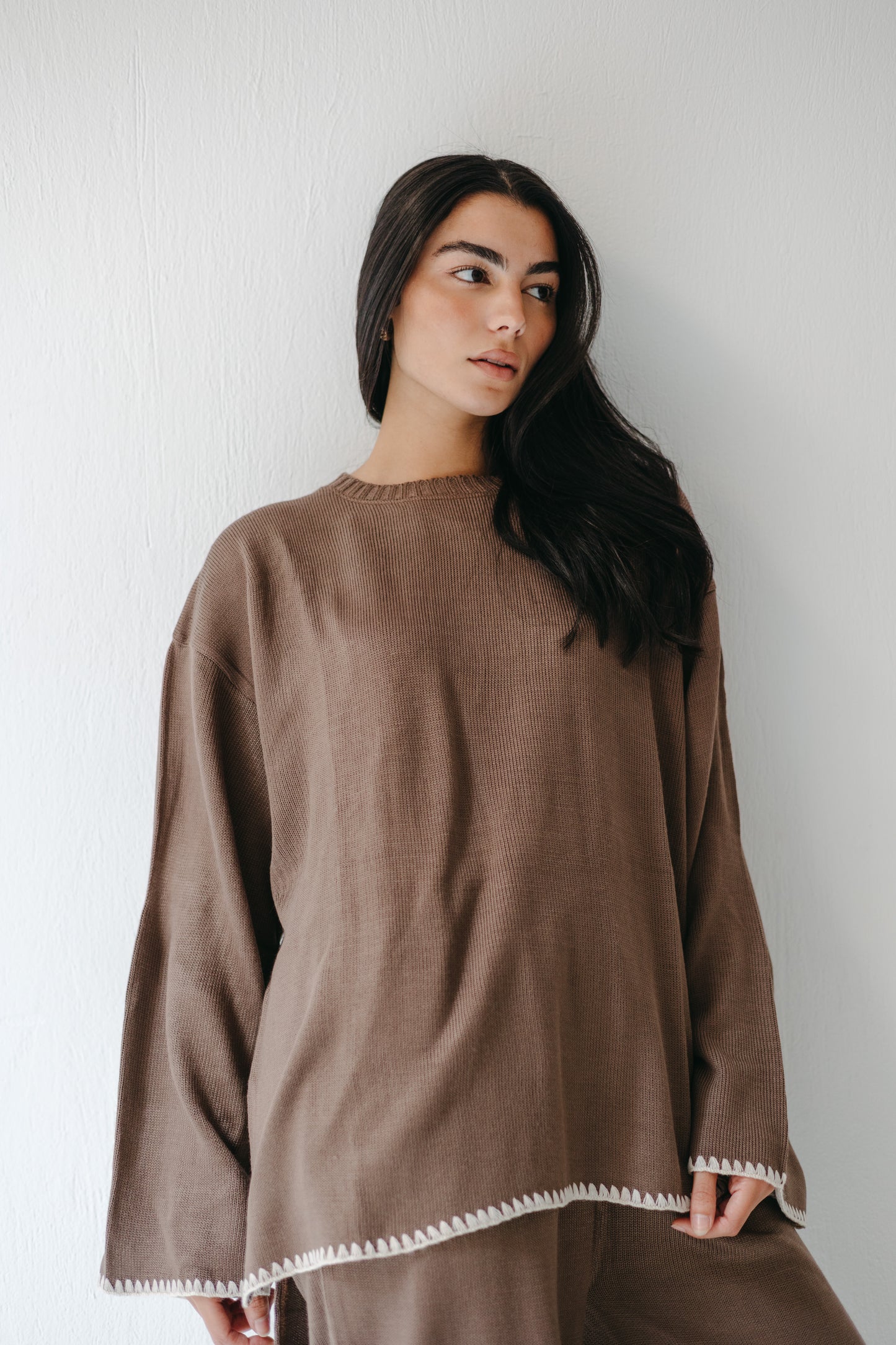 The Cozy Edge Set in Mocha