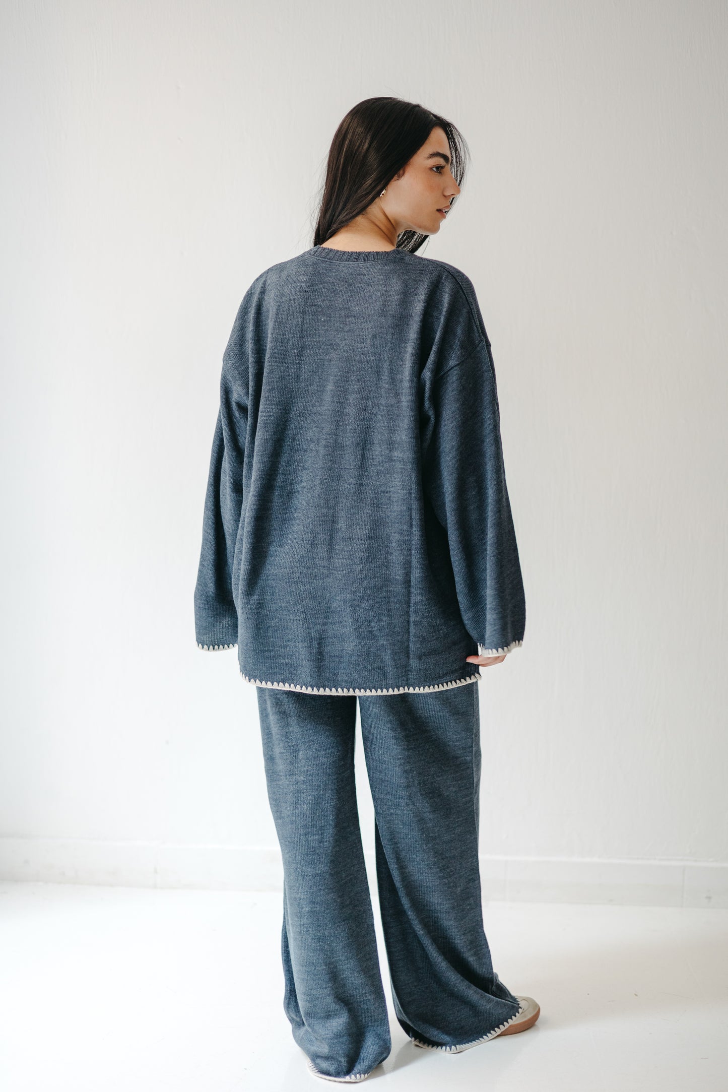 The Cozy Edge Set in Navy