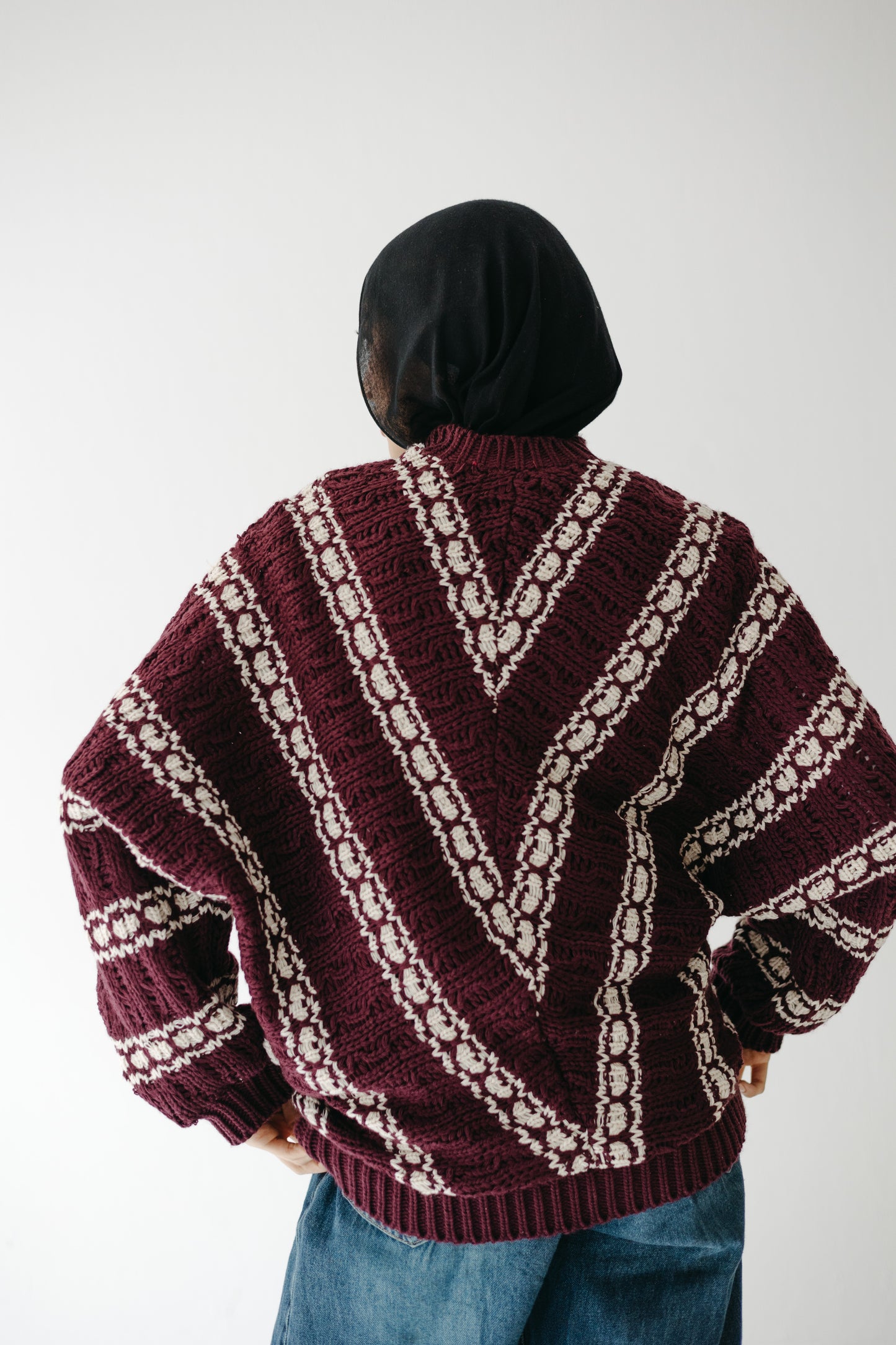 The Alpine Knit in Burgundy