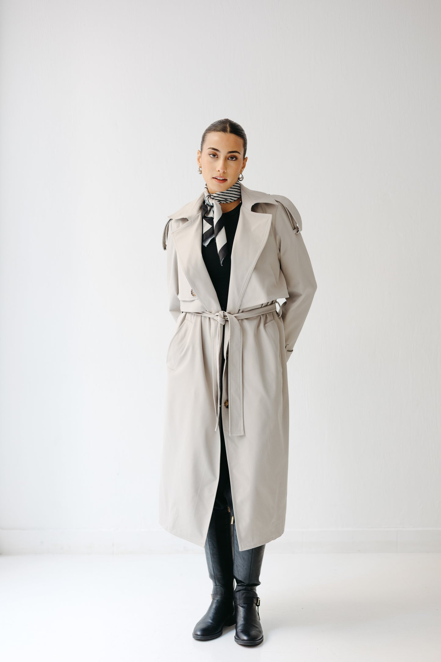 The Classic Edit Trench in Greige