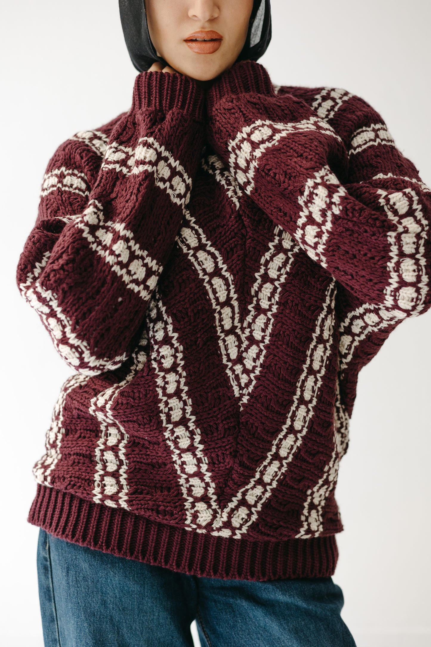 The Alpine Knit in Burgundy
