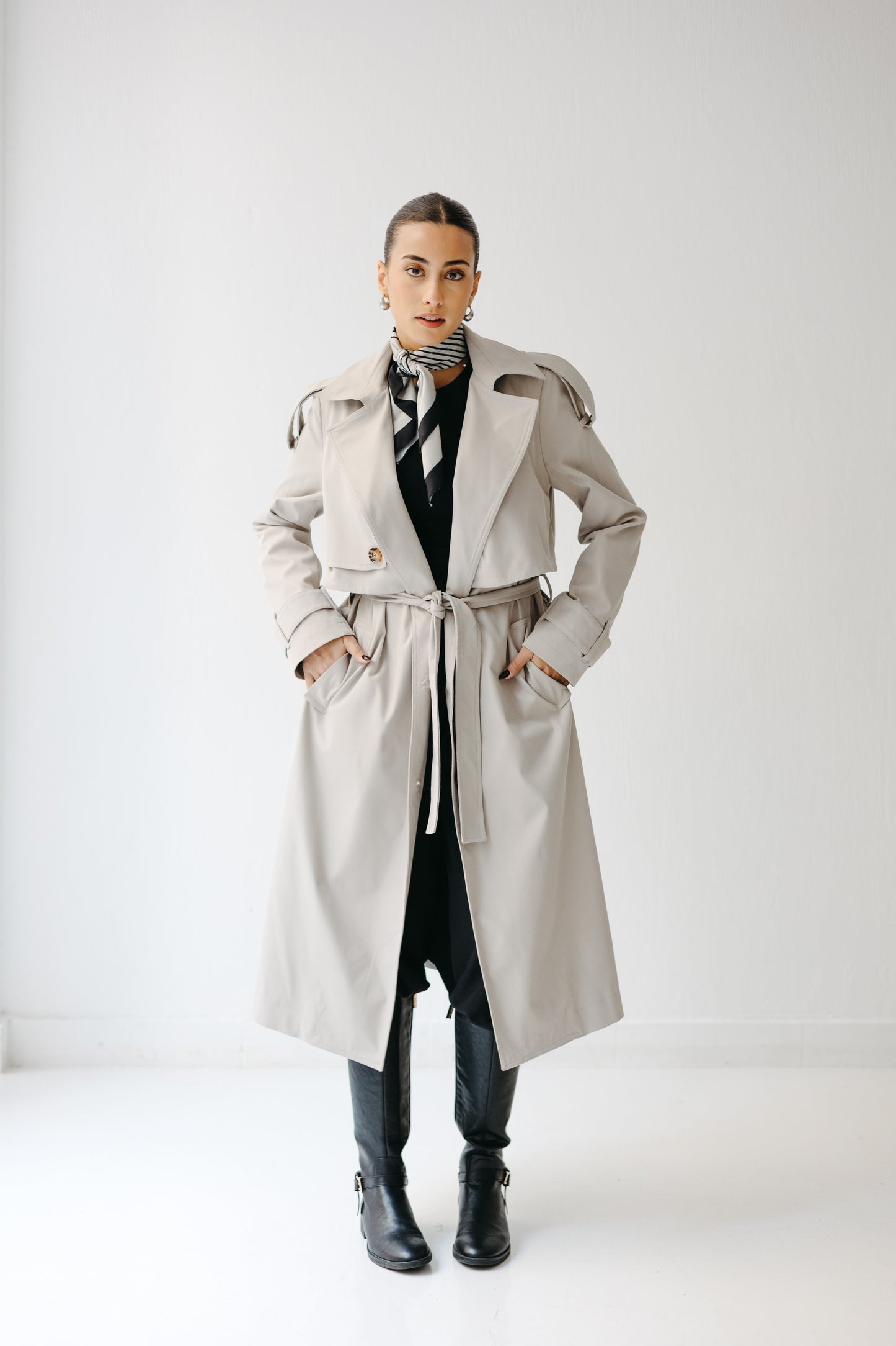 The Classic Edit Trench in Greige