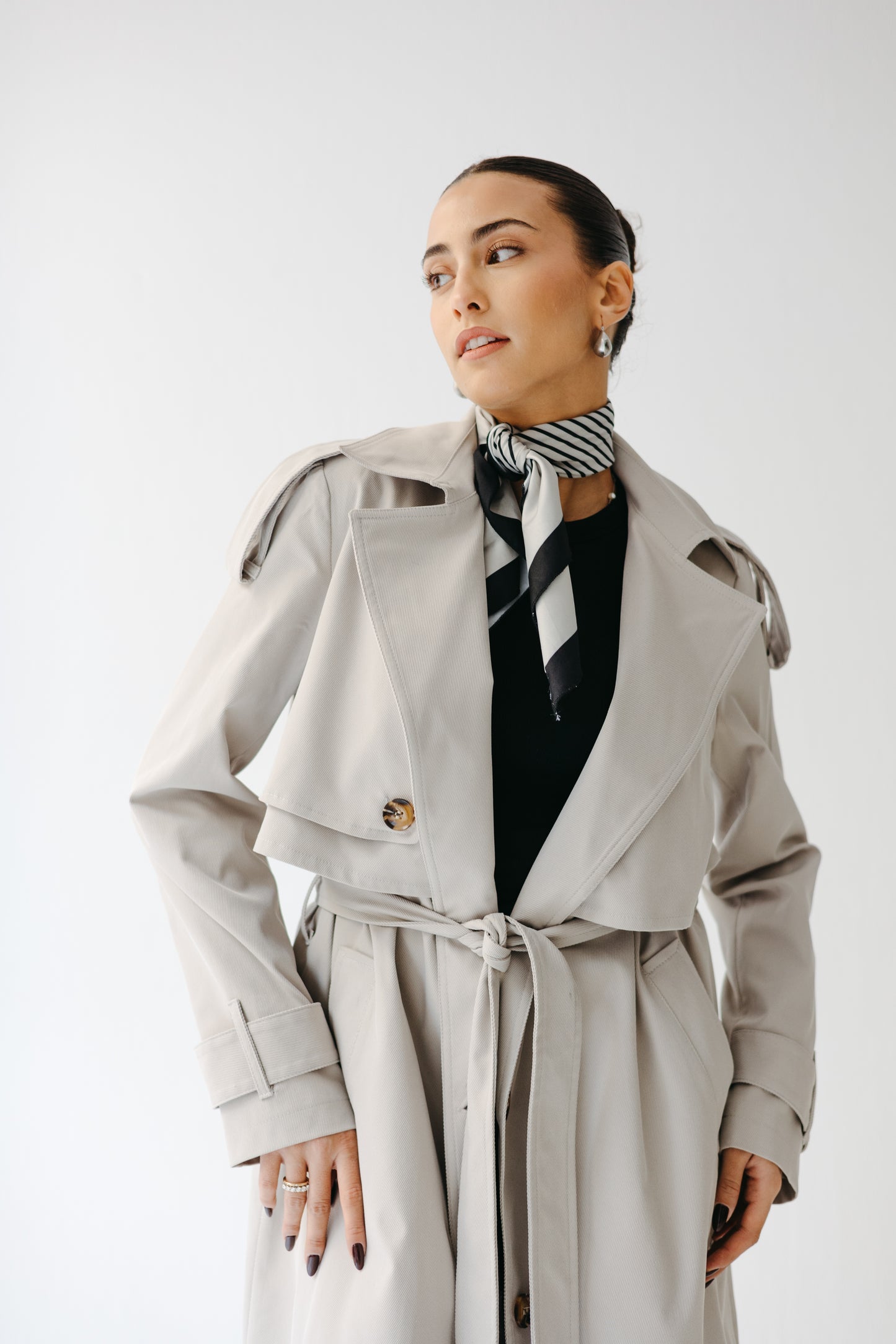 The Classic Edit Trench in Greige