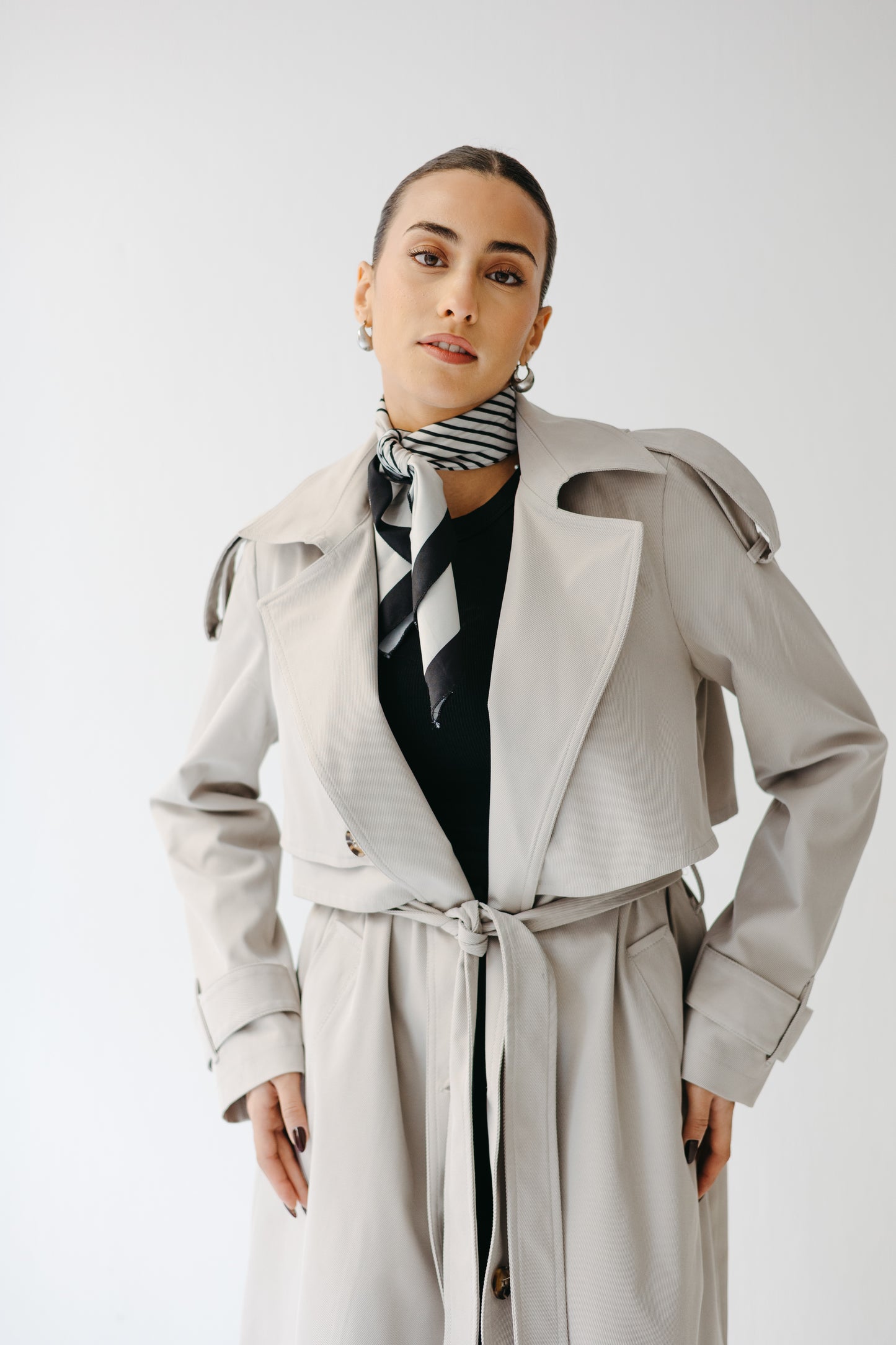The Classic Edit Trench in Greige