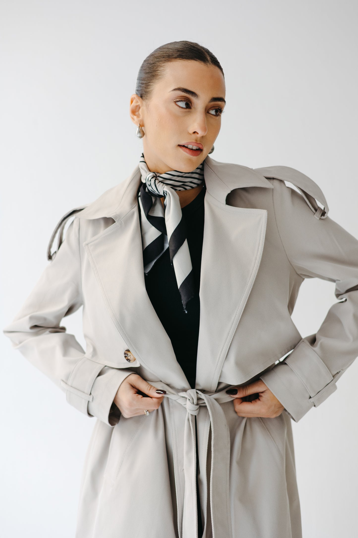 The Classic Edit Trench in Greige
