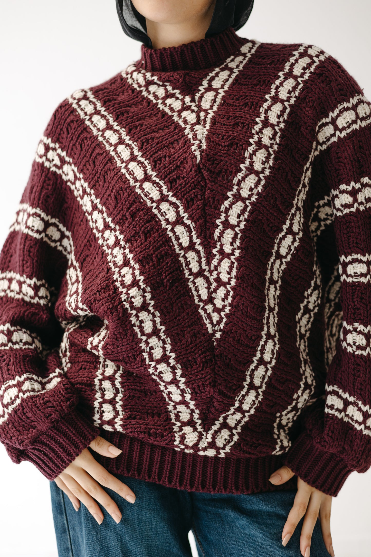 The Alpine Knit in Burgundy