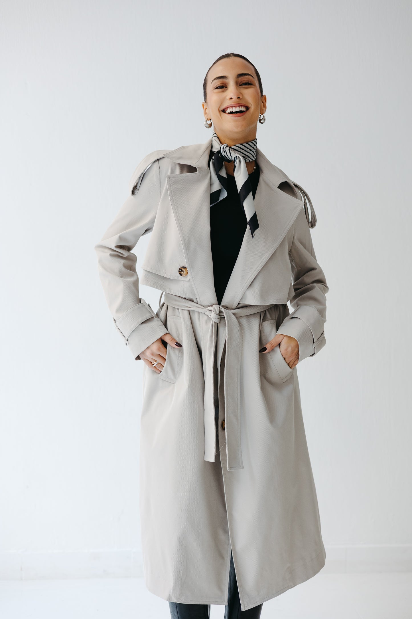 The Classic Edit Trench in Greige