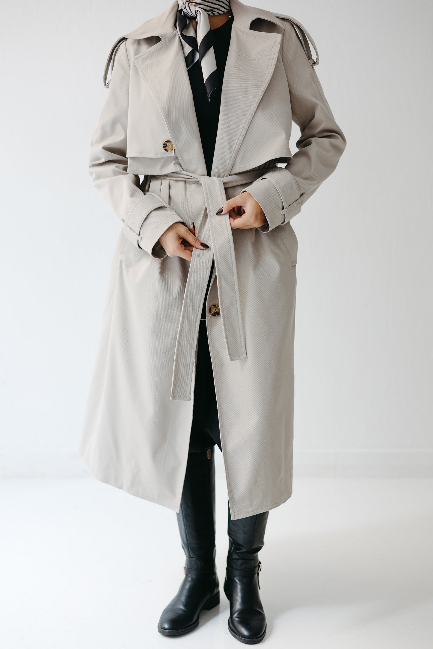 The Classic Edit Trench in Greige