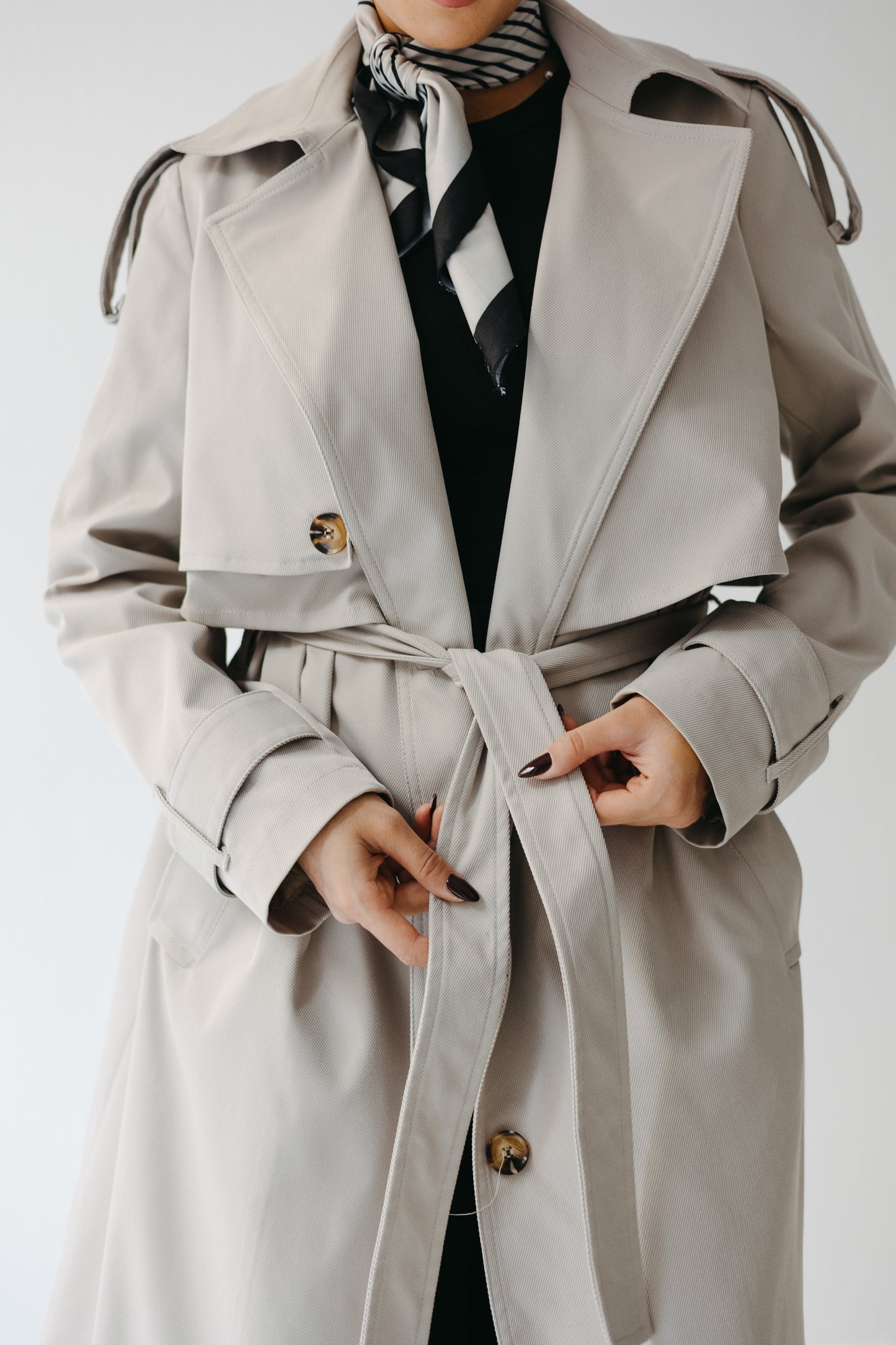 The Classic Edit Trench in Greige