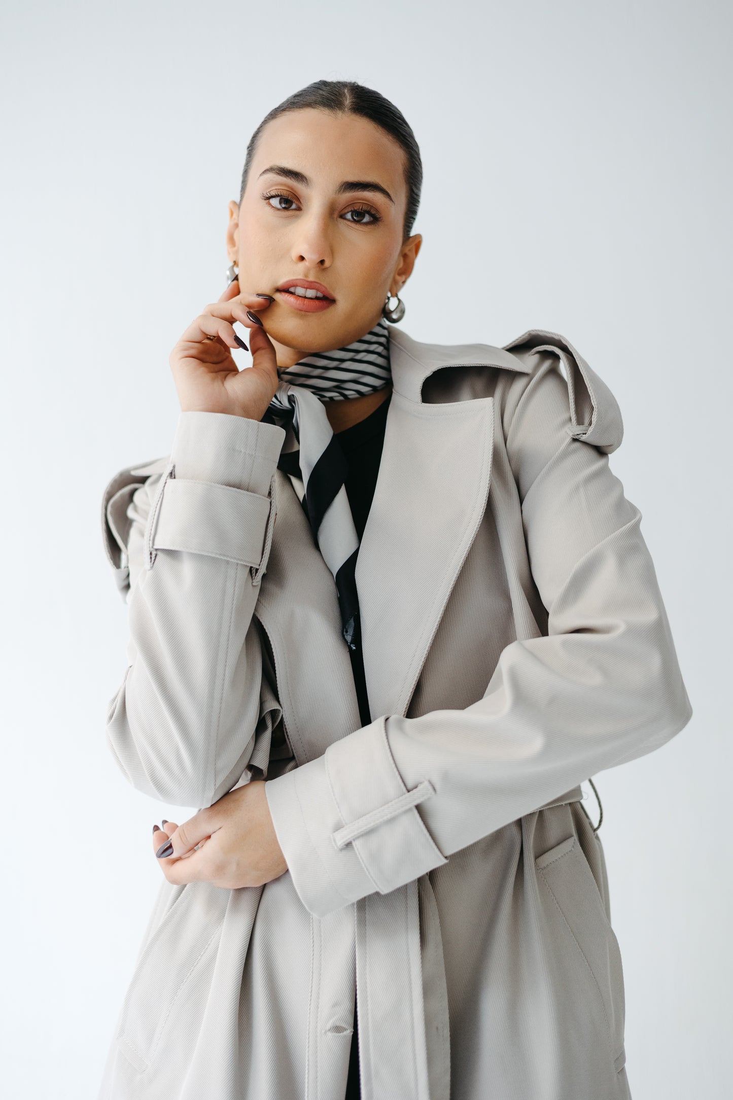 The Classic Edit Trench in Greige